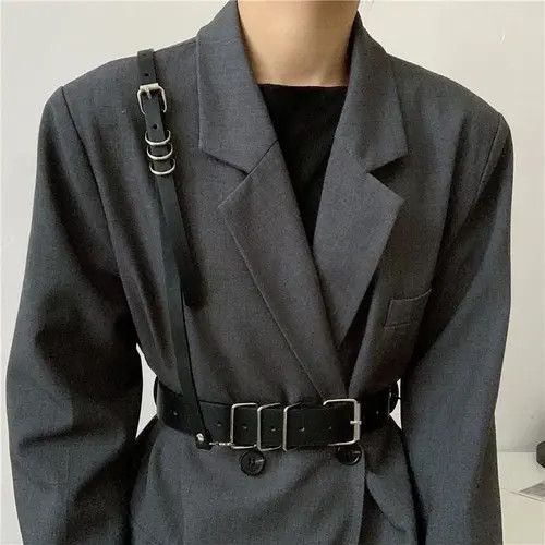 Designer Hip-hop Vintage Belt Riveted Belts Menswear Accessories Size ONE SIZE - 1 Thumbnail