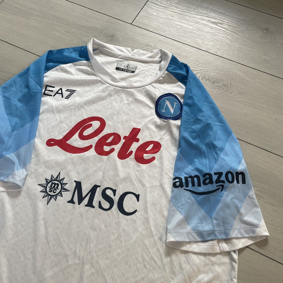 Pro Player Ea7 Napoli MSC LETE AMAZON shirt Jersey tee PRO FIFA Size US XXL / EU 58 / 5 - 3 Thumbnail