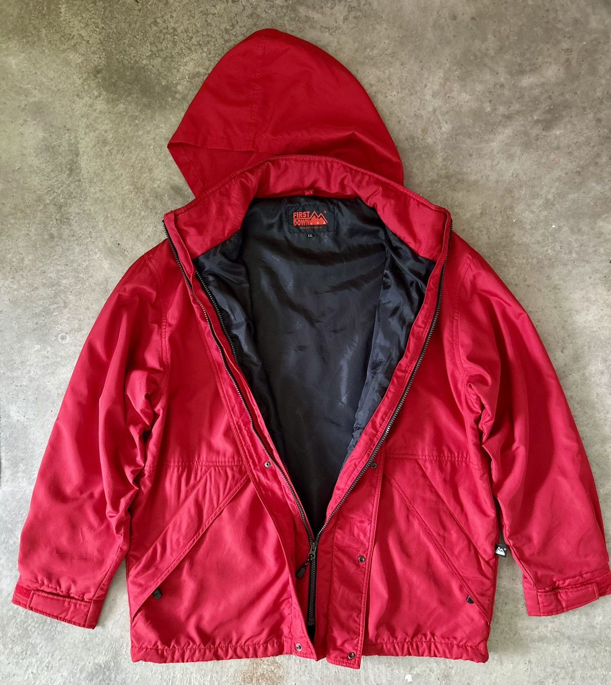 Japanese Brand FIRST DOWN Vintage Hooded Down Jacket Size US L / EU 52-54 / 3 - 10 Thumbnail