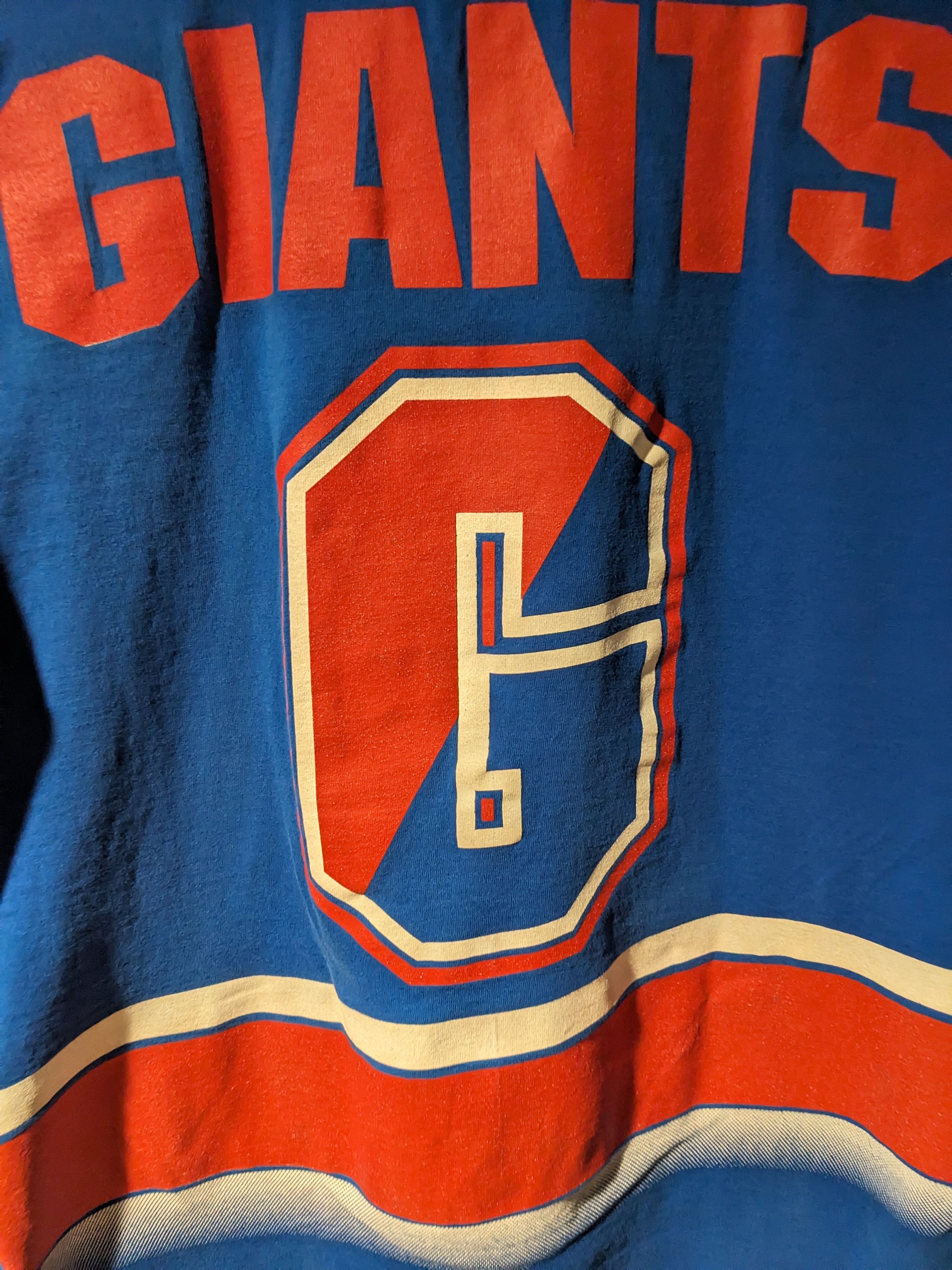 NFL × Vintage Vintage 90s New York Giants NFL Football Salem T-Shirt Size US XL / EU 56 / 4 - 6 Thumbnail