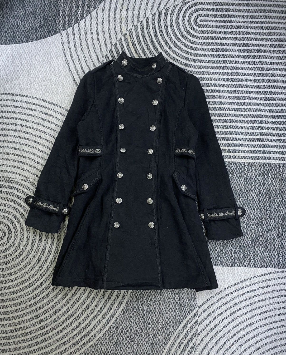 Le Grande Bleu (L.G.B.) Vintage Ozz Croce Punk Bondage Jacket Size M / US 6-8 / IT 42-44 - 3 Thumbnail