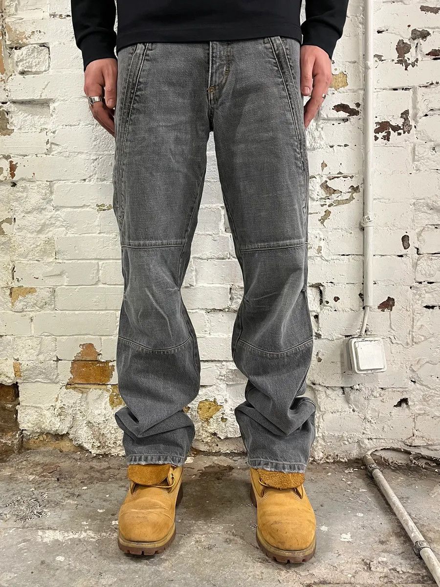Dolce & Gabbana AW2003 Dolce & Gabbana Grey Anatomic Zip Bondage Denim Jeans Size US 32 / EU 48 - 1 Thumbnail