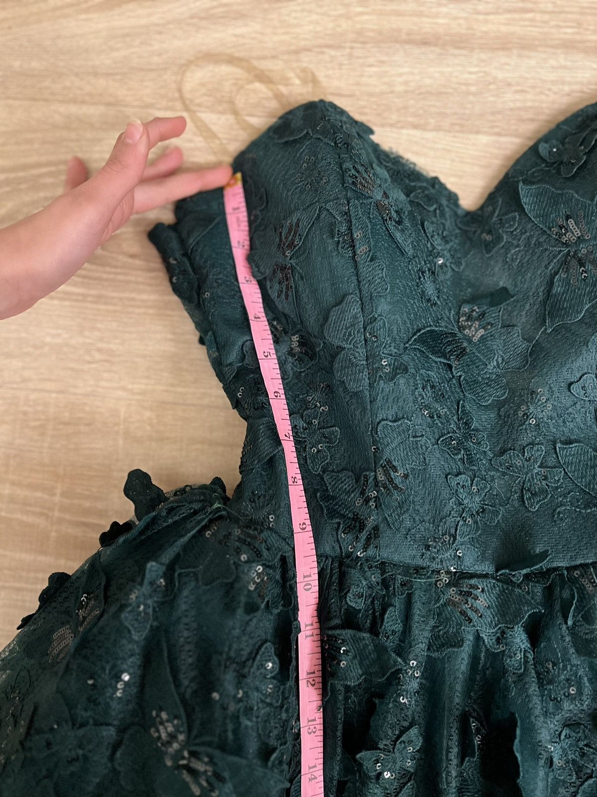 Designer mini green butterfly dress Size M / US 6-8 / IT 42-44 - 2 Thumbnail