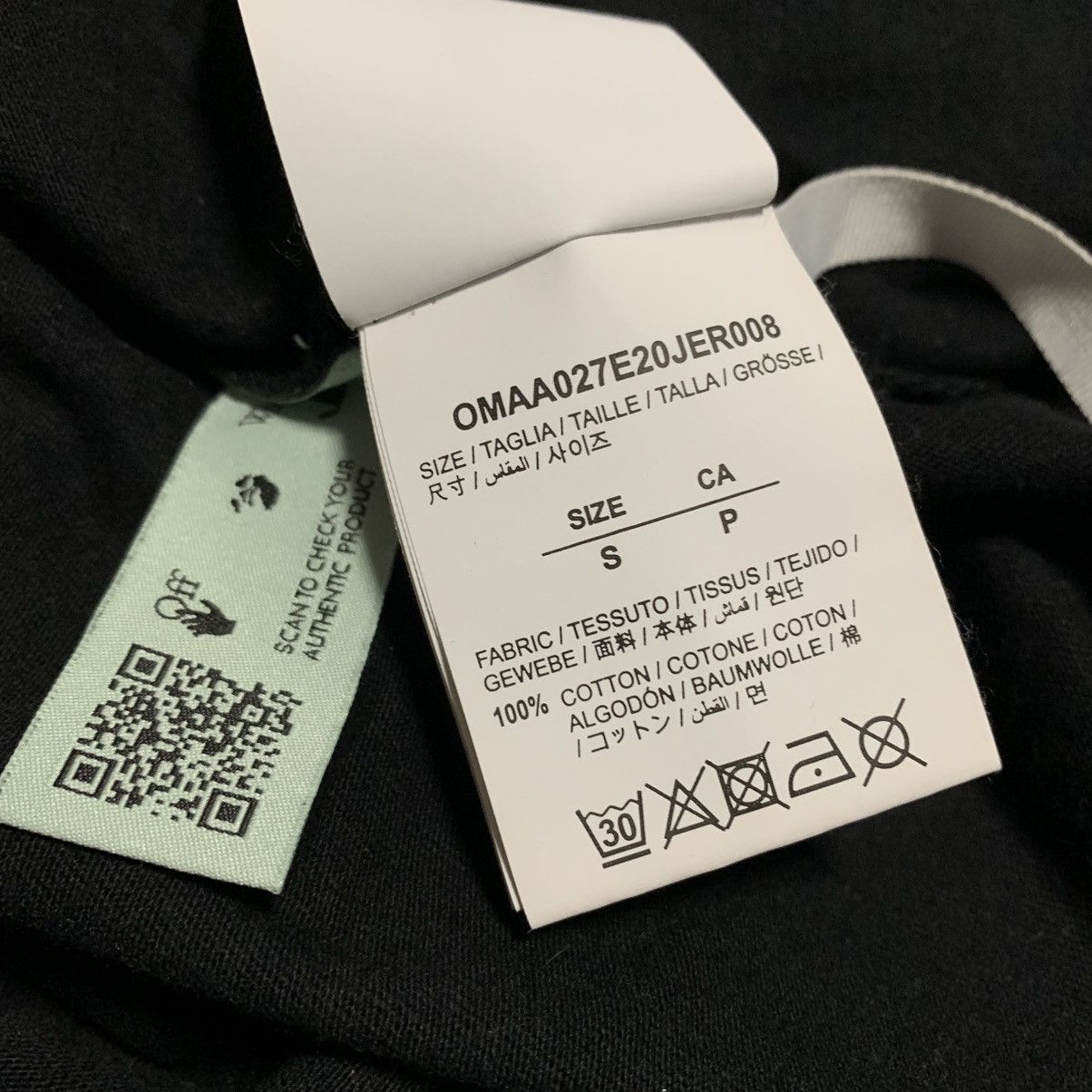 Off-White Off White Small Caravaggio Arrows Black Tee Virgil Abloh Size US S / EU 44-46 / 1 - 8 Thumbnail