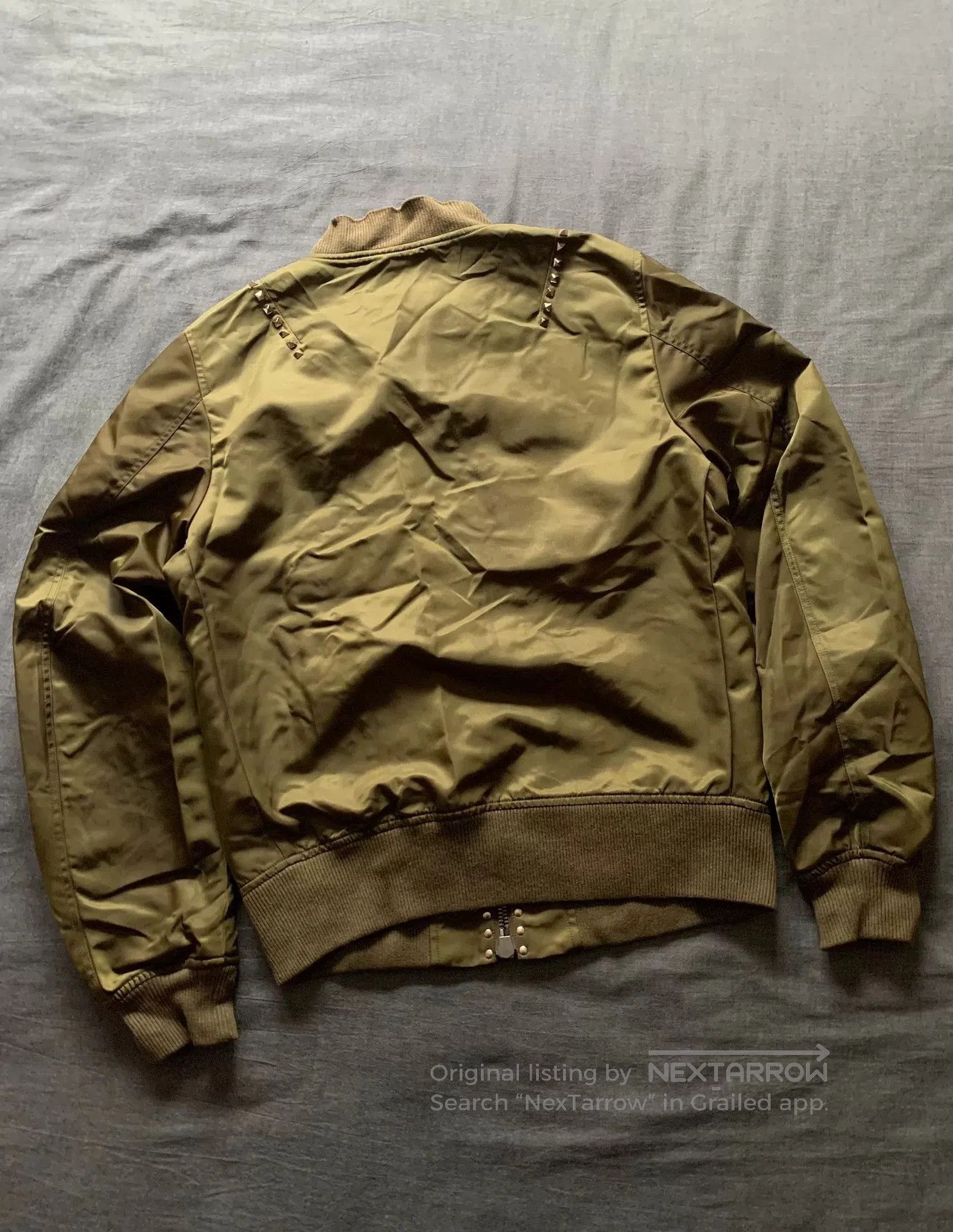 Valentino Valentino Rivet MA1 Bomber Jacket. Size US M / EU 48-50 / 2 - 2 Thumbnail