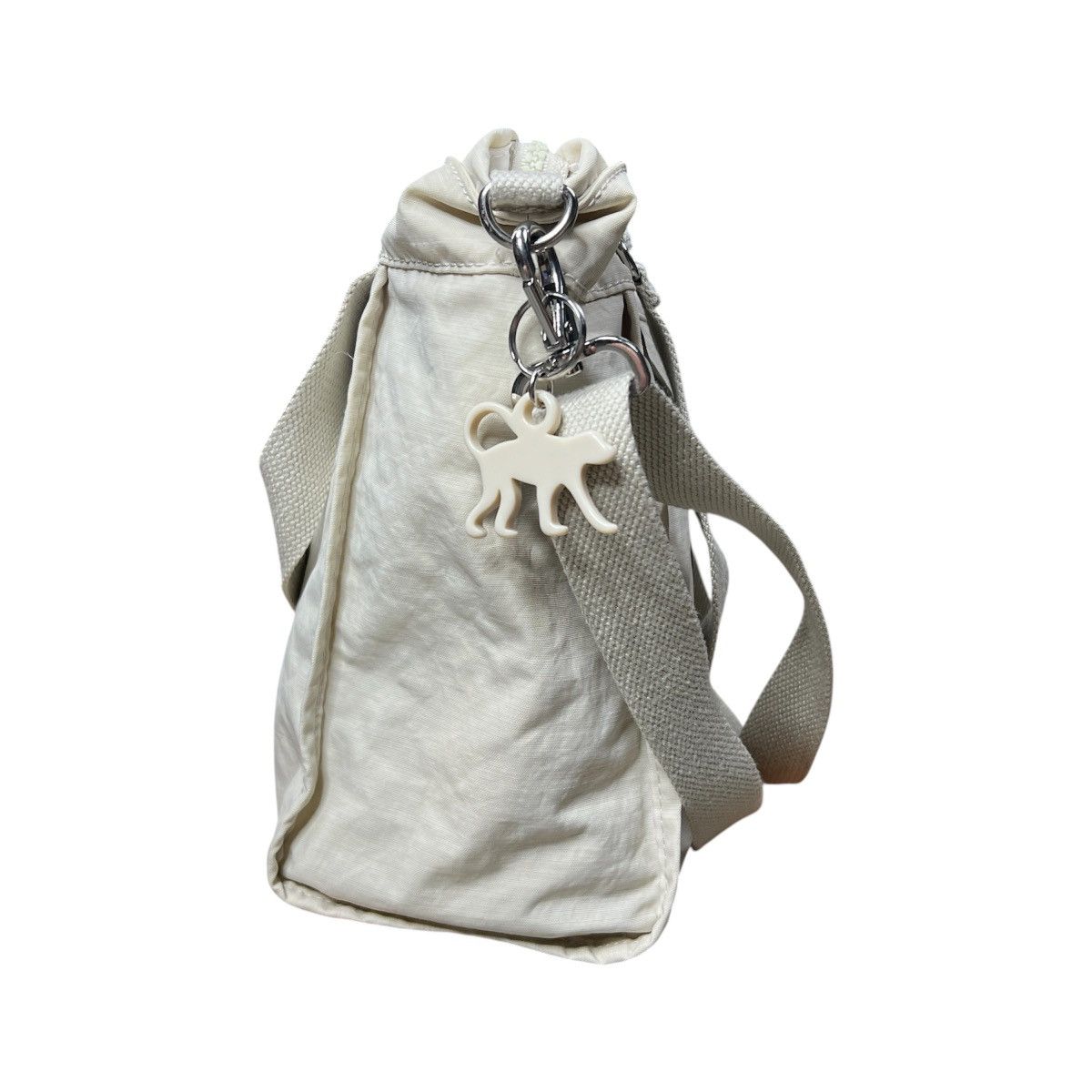 Other Kipling Grey Crinkle Nylon Mini Tote Crossbody Bag Charm Size ONE SIZE - 4 Thumbnail