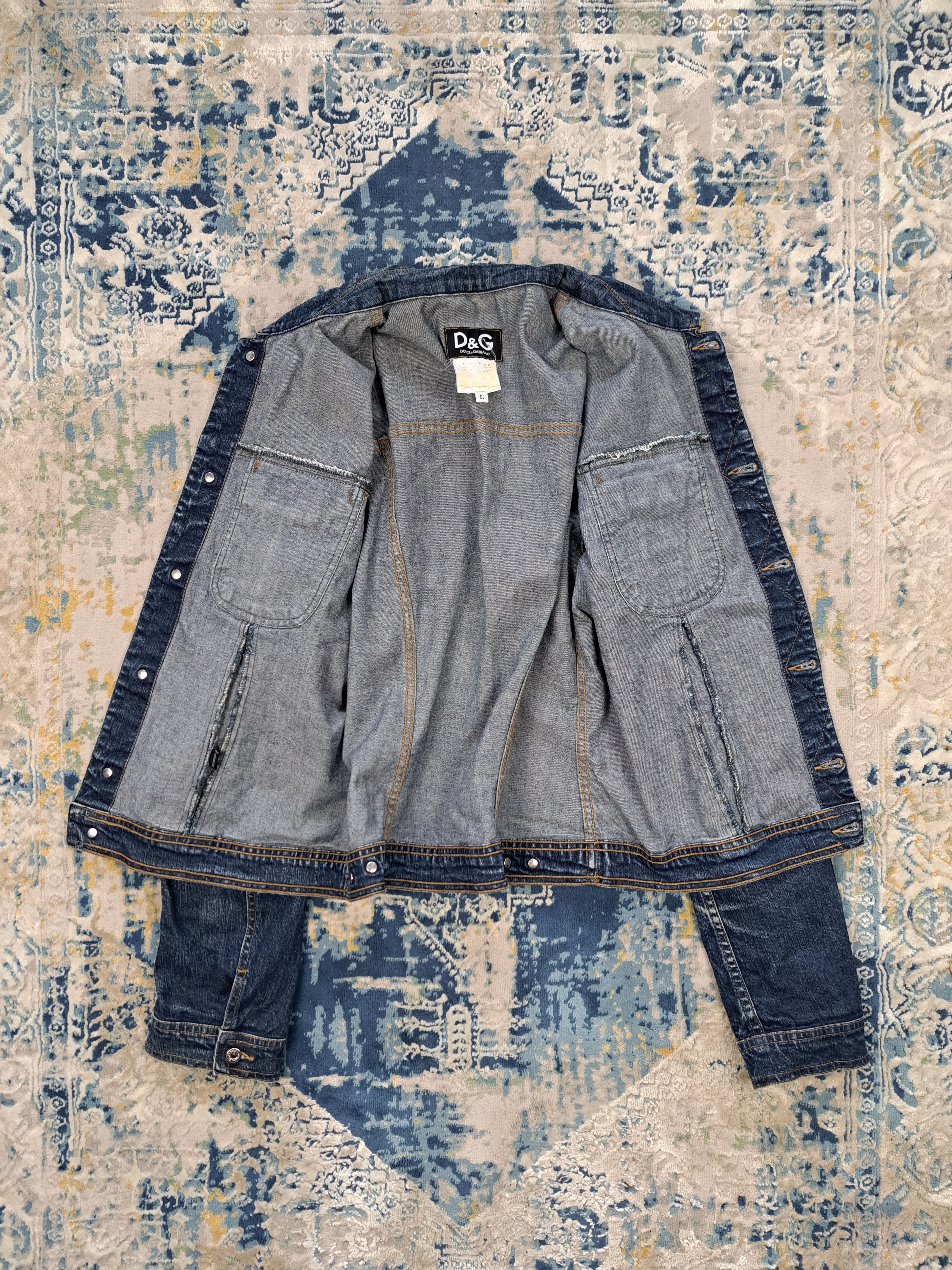 Dolce & Gabbana Dolce Gabbana Indigo Denim Jacket Cropped Archive y2k Size L / US 10 / IT 46 - 11 Thumbnail