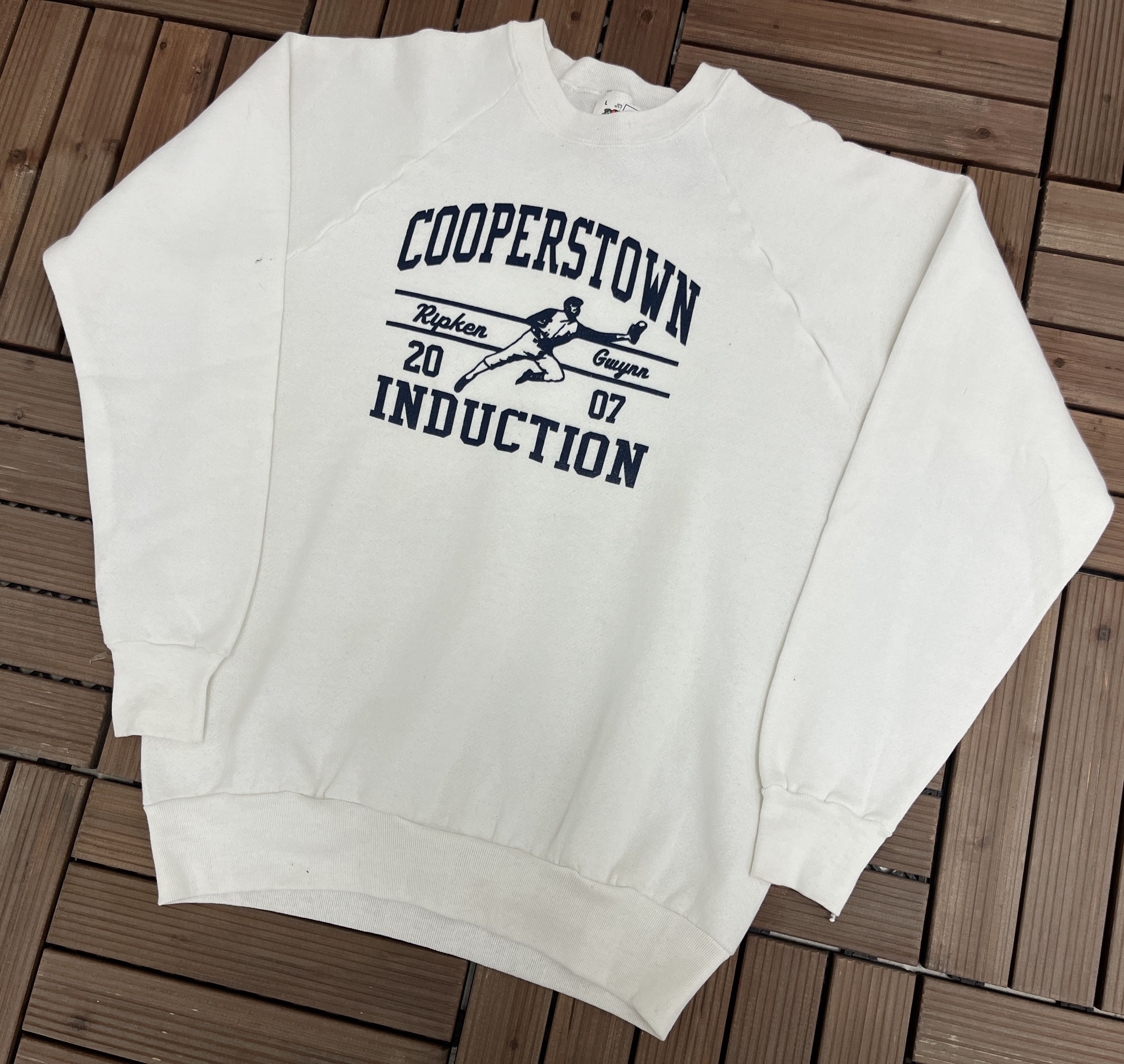 Vintage MLB Hall Of Fame Cooperstown Induction Vintage Crewneck Size US L / EU 52-54 / 3 - 3 Thumbnail