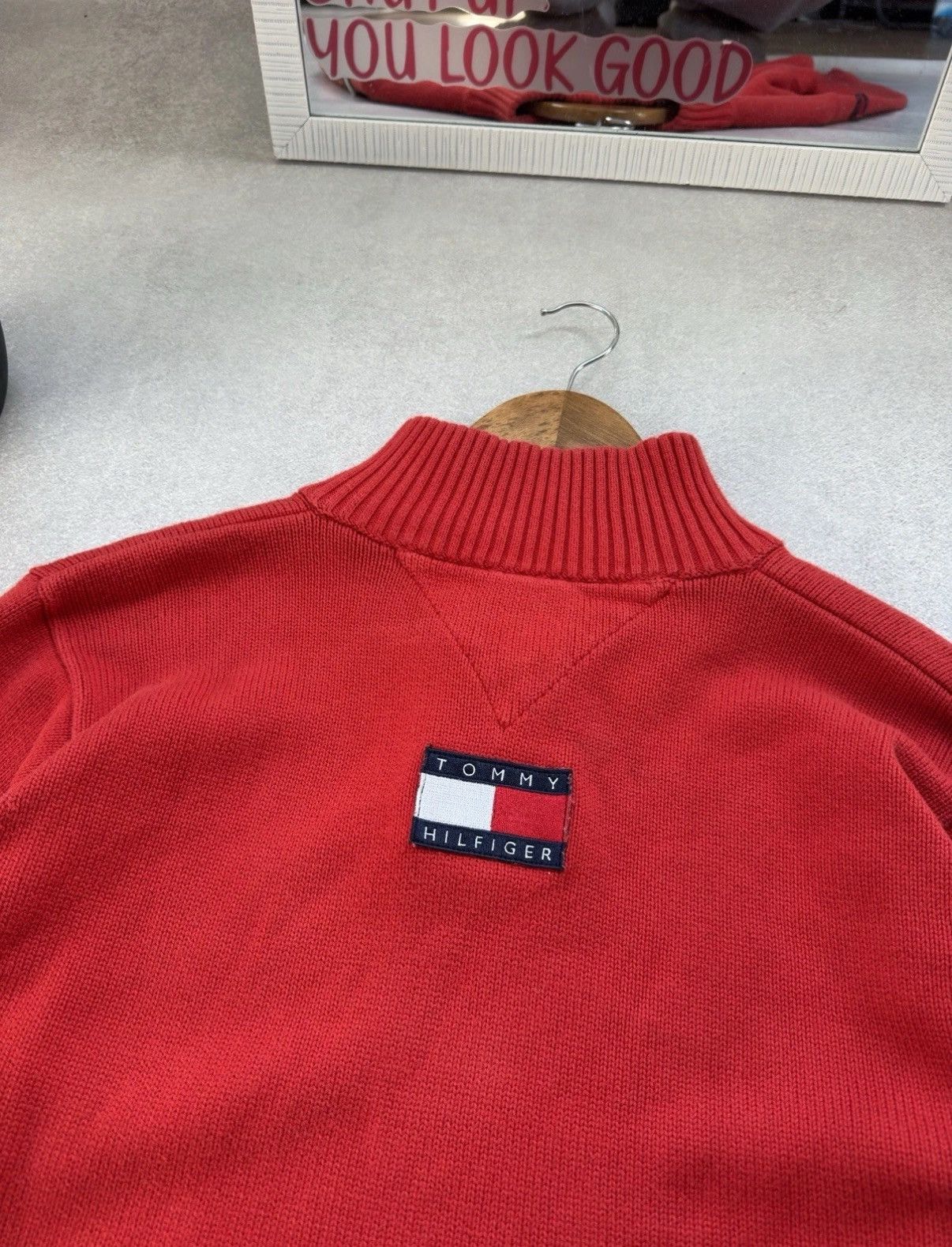 Tommy Hilfiger Tommy Hilfiger Ferrari Limited Edition 1/3 Zip Knit Sweater Size US M / EU 48-50 / 2 - 6 Thumbnail