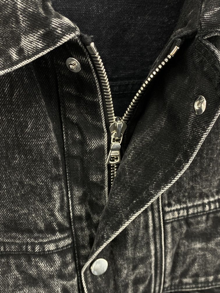 Amiri Acid Wash Black Denim Jacket Size US S / EU 44-46 / 1 - 5 Thumbnail