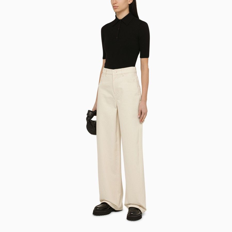 Max Mara o1d2blof0824 Trousers in Ivory Size 30" / US 8 / IT 44 - 2 Thumbnail
