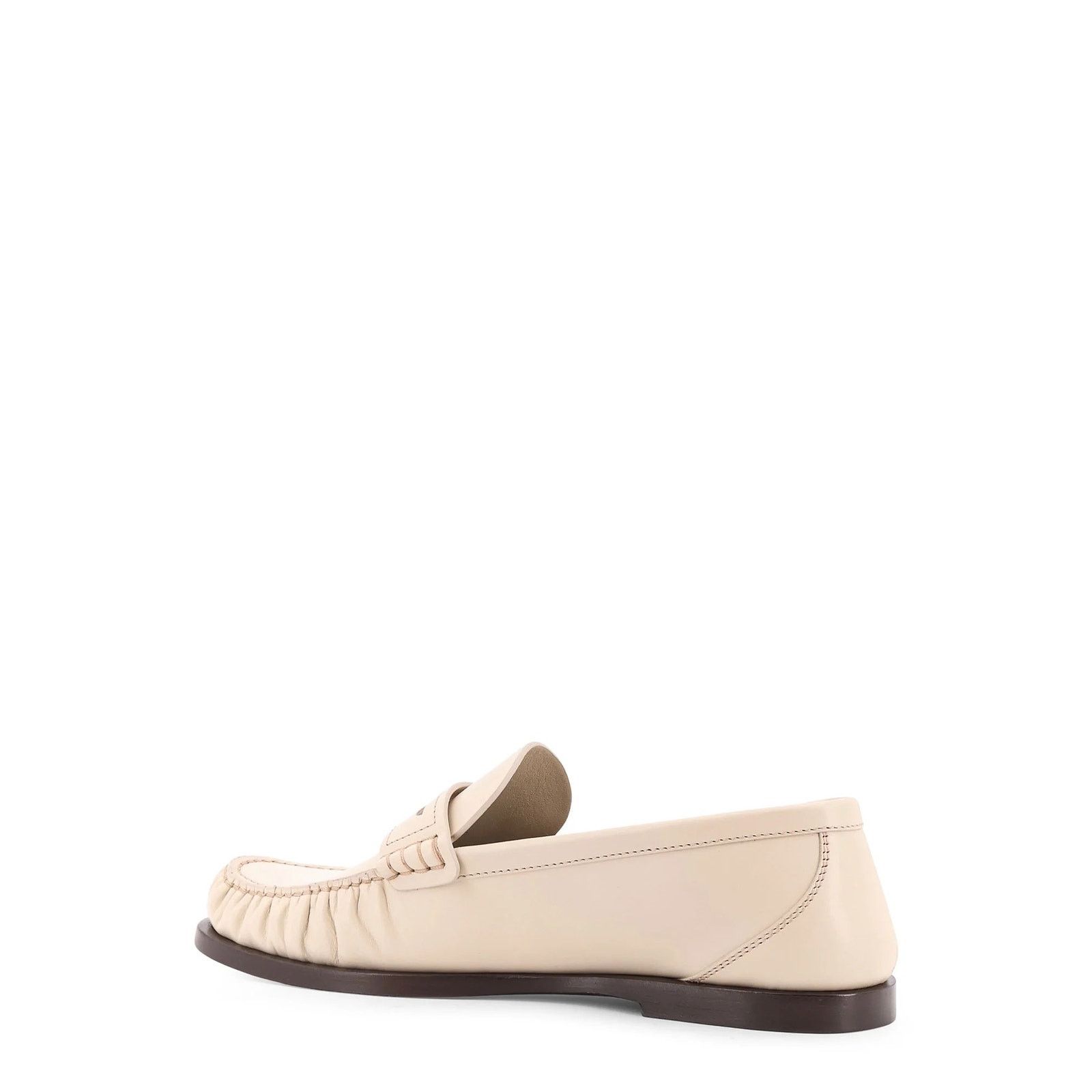 Saint Laurent Paris NIB Saint Laurent YSL Logo Leather Penny Loafers White 34.5 Size US 4.5 / IT 34.5 - 3 Thumbnail