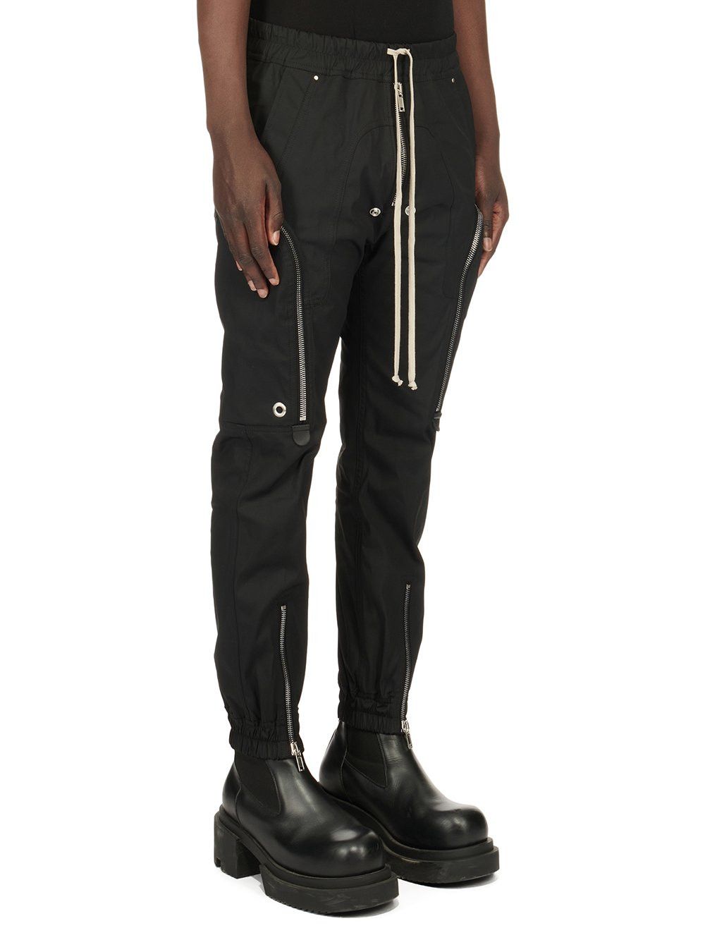 image of Rick Owens Ba Gethsemane Bauhaus Cargos in Black, Men's (Size 30)