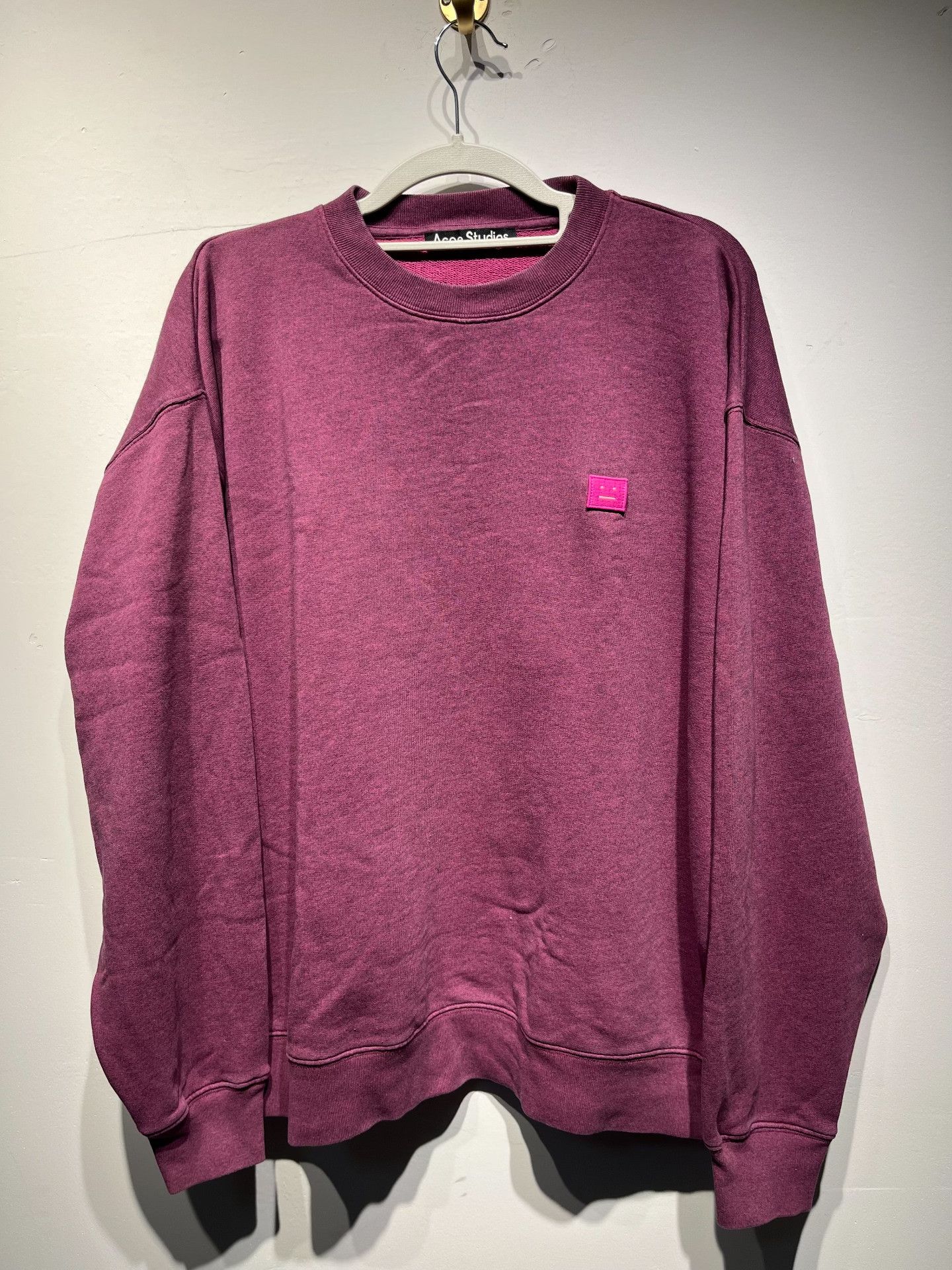 Acne Studios Acne Studios Drop-Shoulder Purple Hoodie S Men Size US S / EU 44-46 / 1 - 1 Thumbnail
