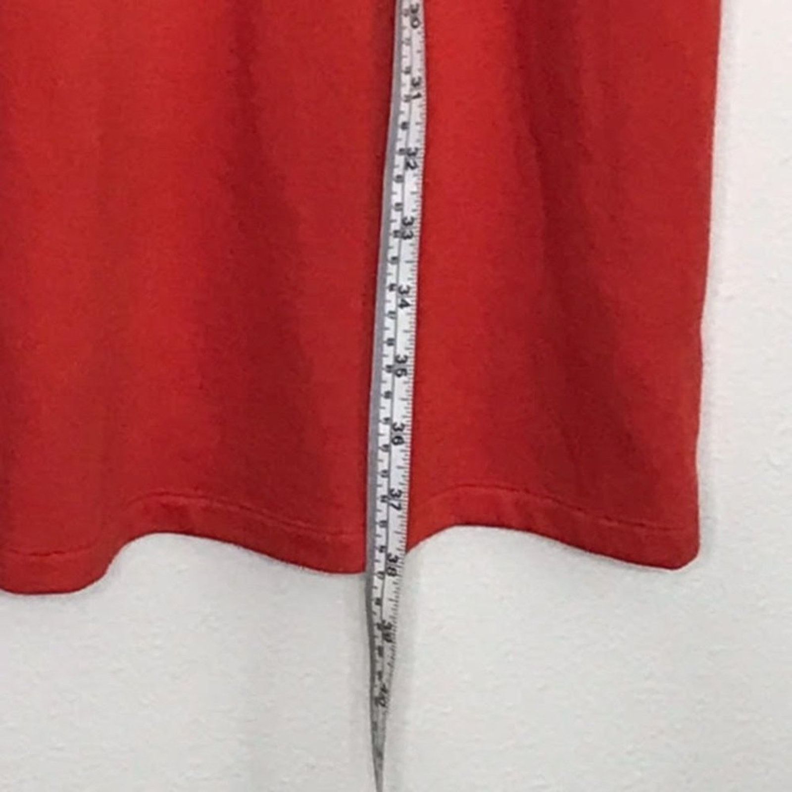 Other a.n.a. Reddish Orange Knit Cropped Bell Sleeve Shift Dress Size L / US 10 / IT 46 - 3 Thumbnail