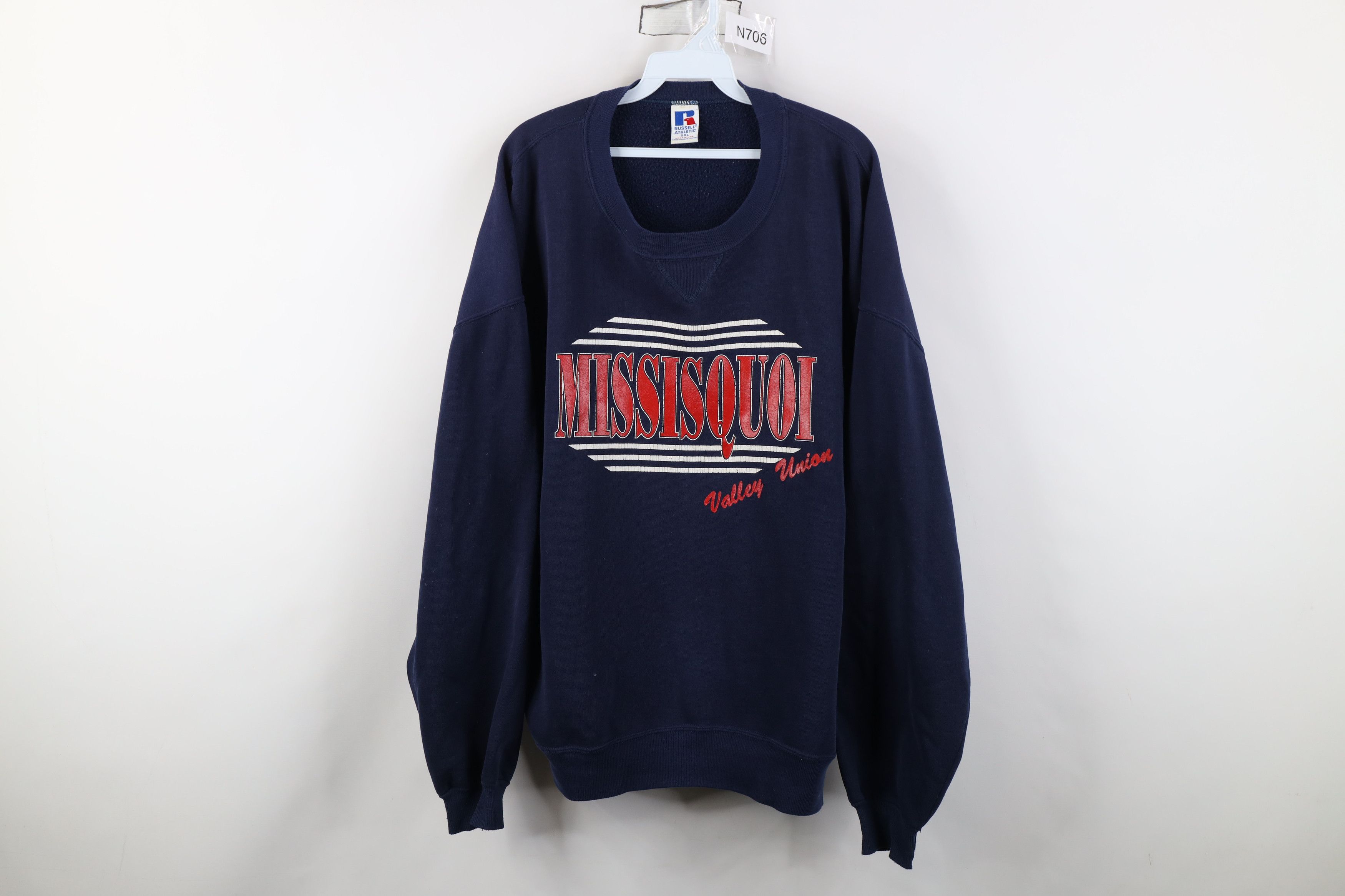 Russell Athletic Vintage 90s Russell Athletic Valley Union Sweatshirt USA Size US XXL / EU 58 / 5 - 1 Thumbnail