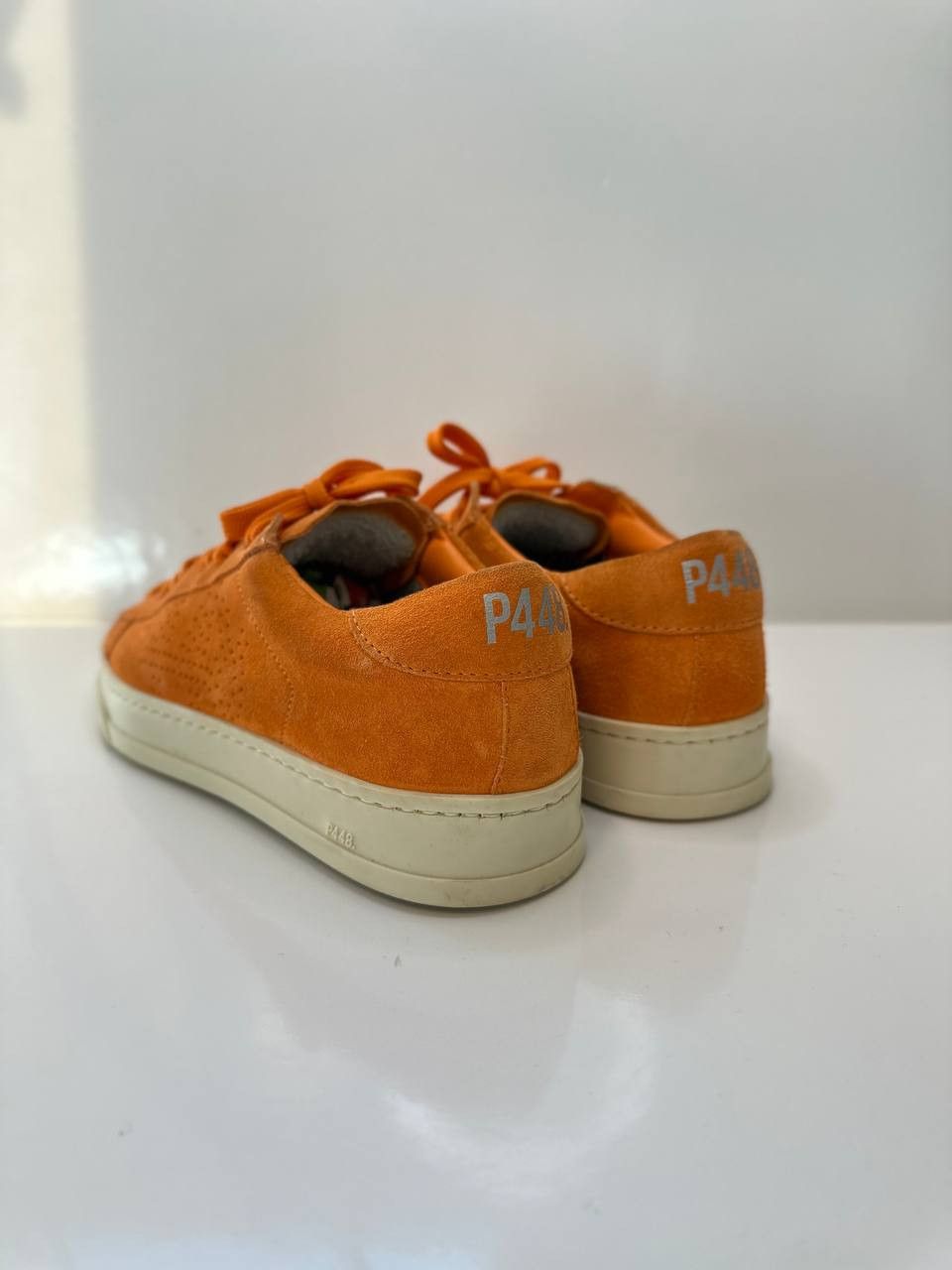 P448 P448 Jack Suede Orange Low Top Sneakers & Trainers US 6.5 Size US 6.5 / IT 36.5 - 3 Thumbnail
