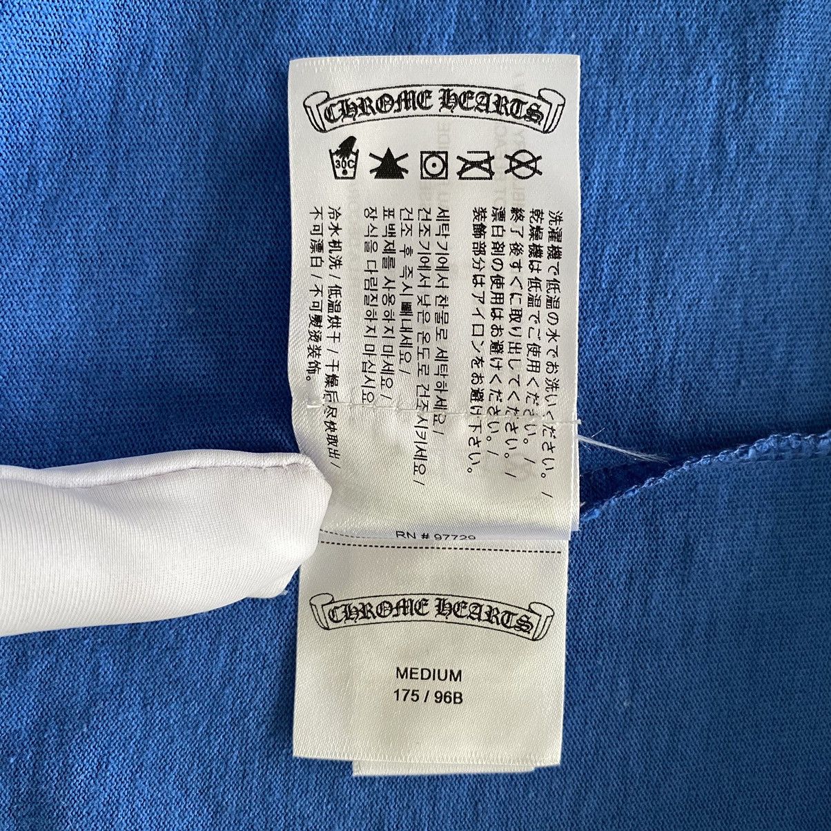 Chrome Hearts CHROME HEARTS Scroll Logo T-Shirt blue Size M / US 6-8 / IT 42-44 - 11 Thumbnail