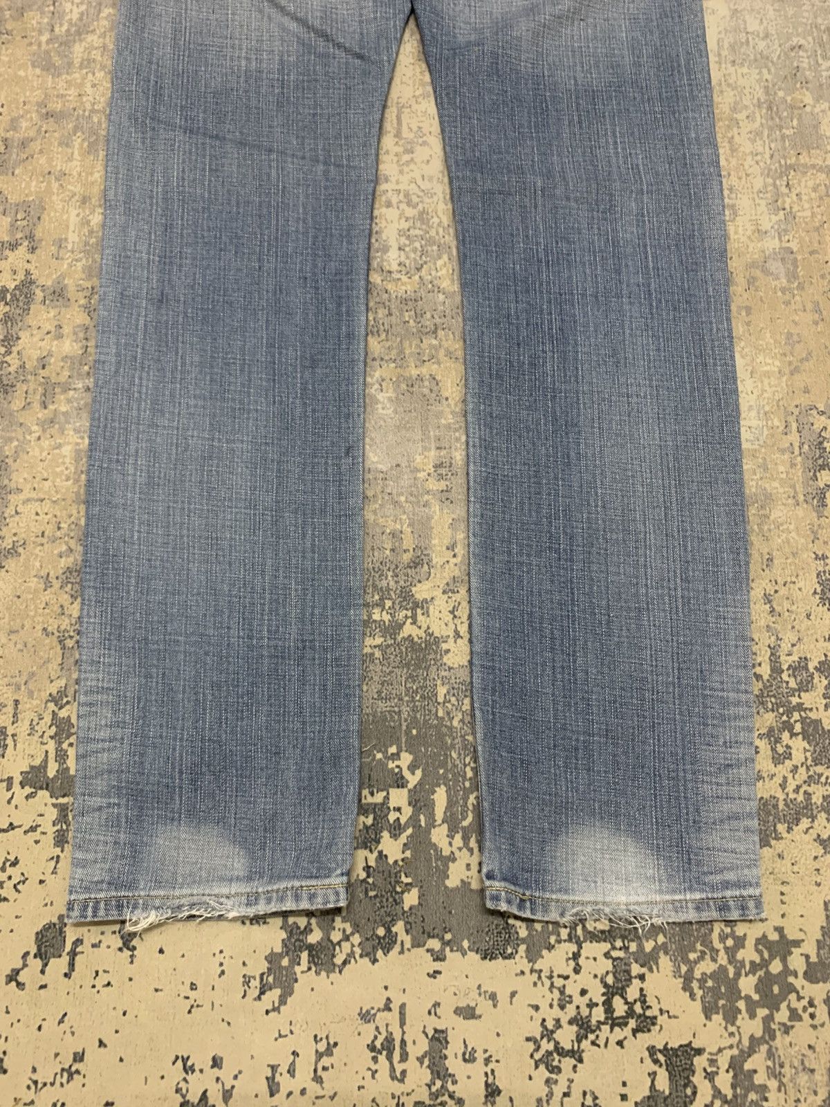 Japanese Brand Edwin blue trip 503 Slim Fit Distressed Jeans Size US 31 - 9 Thumbnail
