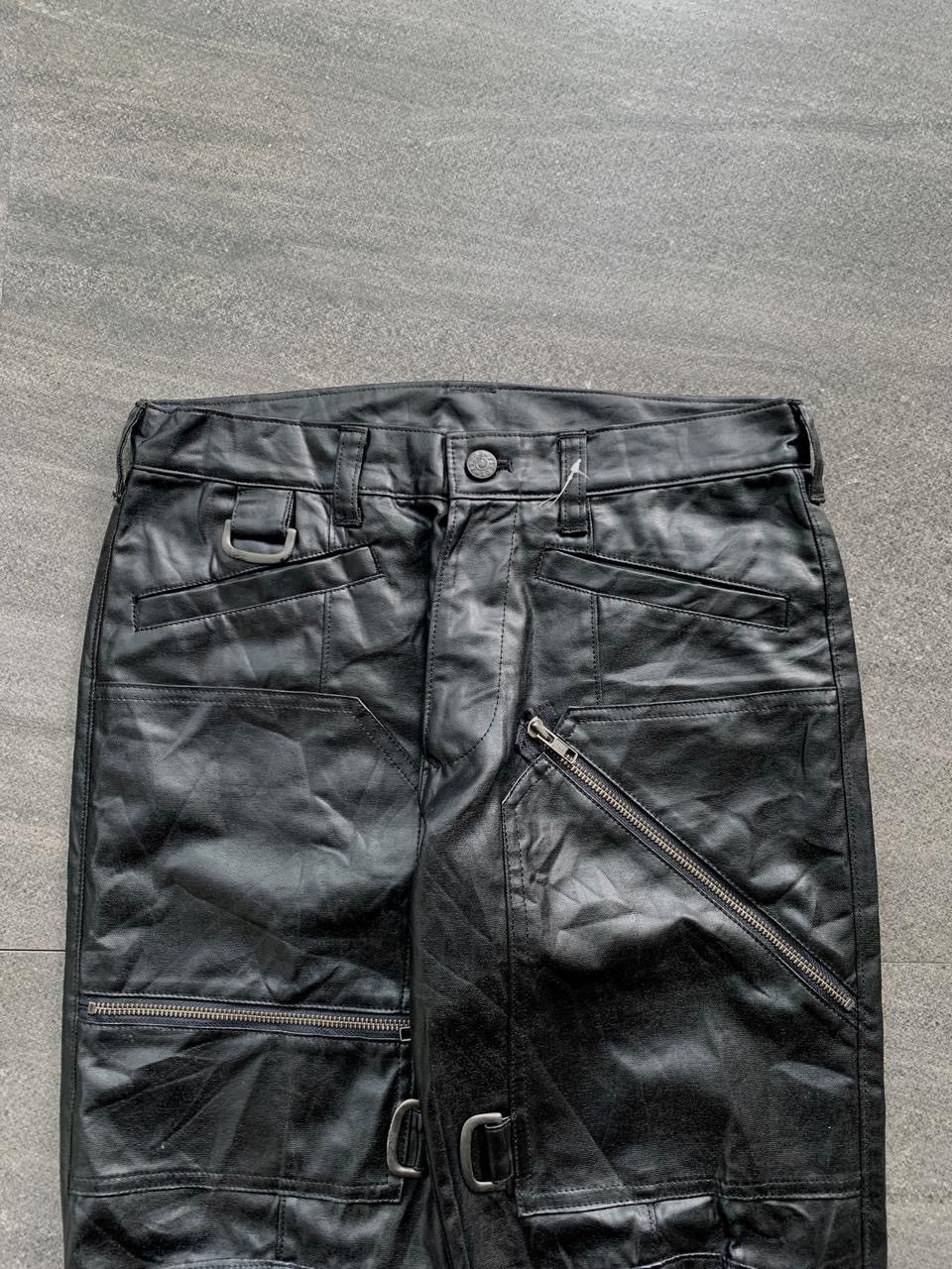 Yoshiyuki Konishi FREE TAX! Bondage Zippered Leather Flared Pants Size US 30 / EU 46 - 2 Thumbnail