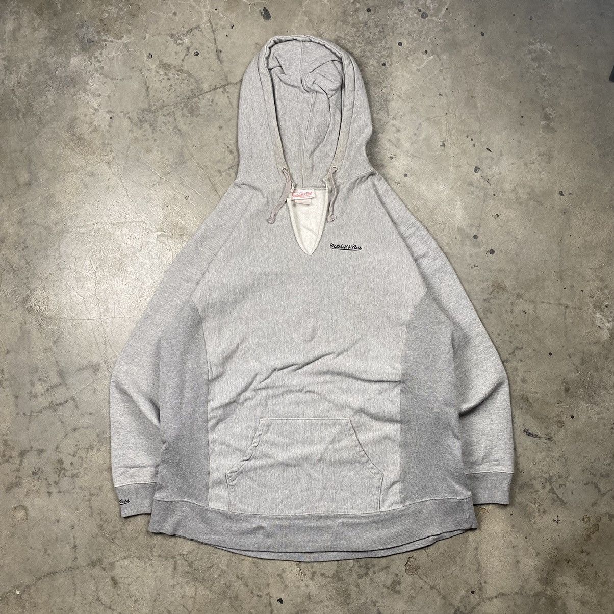 Mitchell & Ness × Vintage y2k Reverse Weave Distressed Pullover Size US XL / EU 56 / 4 - 1 Thumbnail