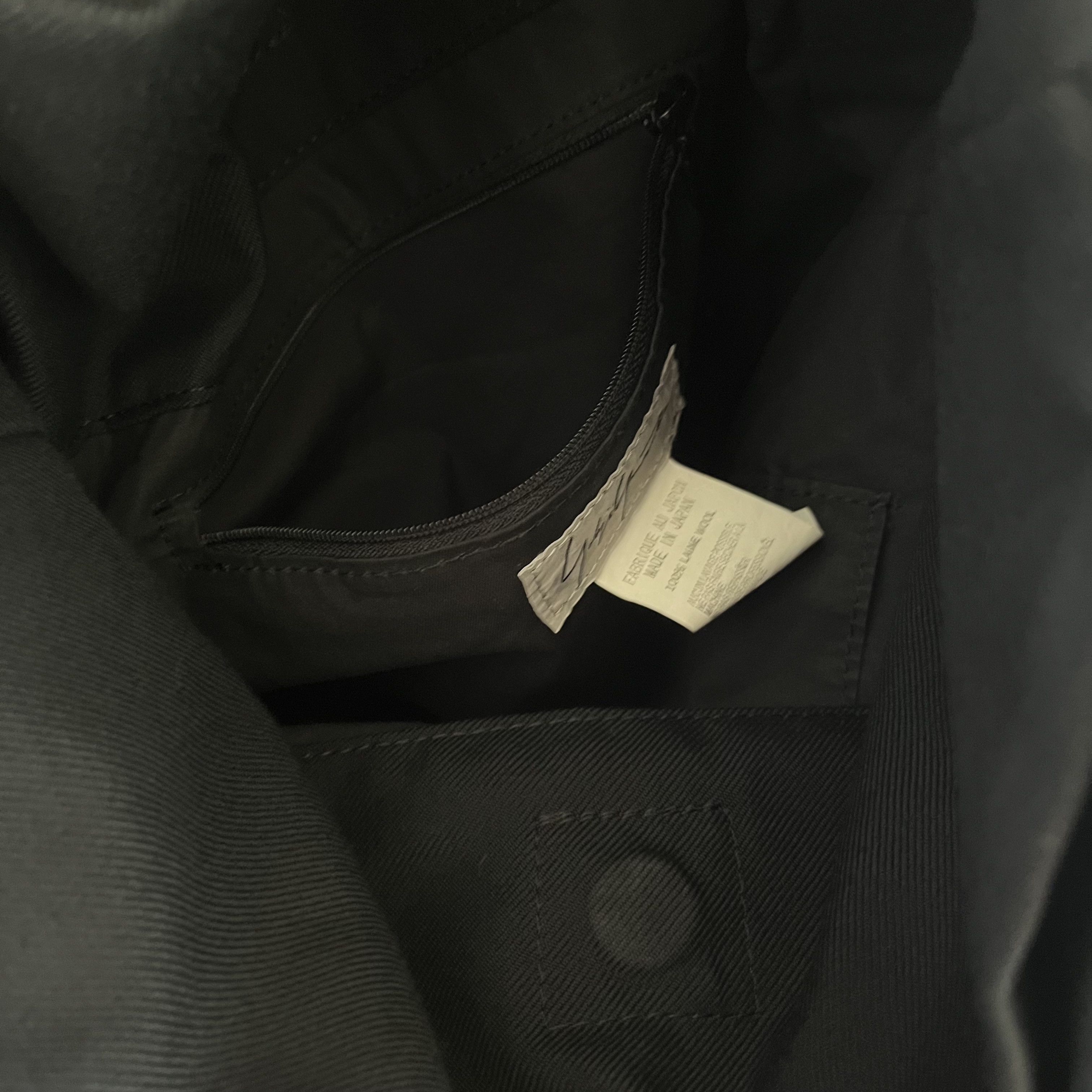 Yohji Yamamoto Yohji Yamamoto FEMME Wool Flat Handle Tote Bag Black Size ONE SIZE - 10 Thumbnail