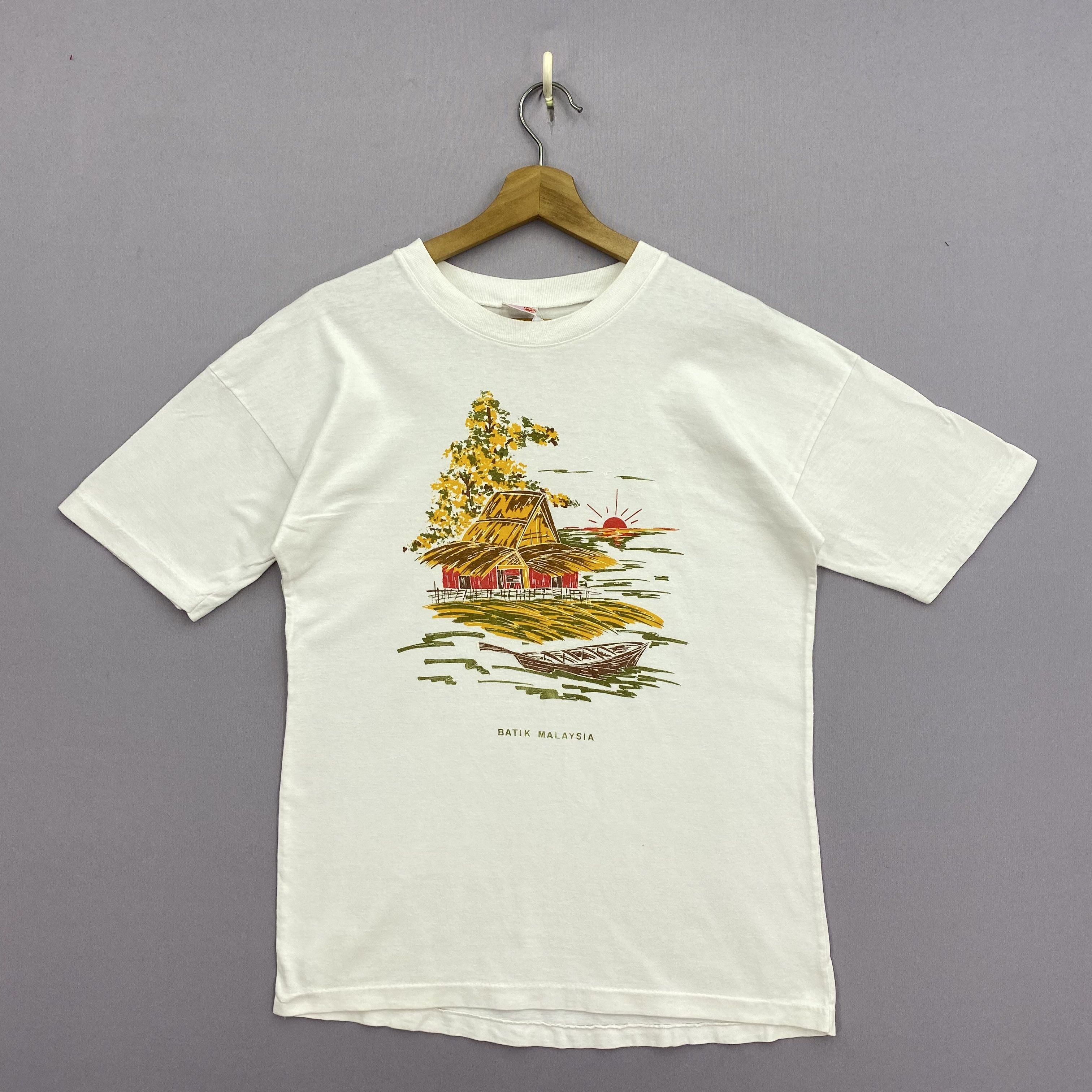 Vintage Vintage 80s Batik Malaysia T-Shirts Crewneck Tees Size US M / EU 48-50 / 2 - 1 Thumbnail