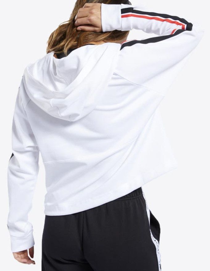 Reebok Reebok FJ2761 WOR Quarter Zip Hoodie White ( 3X ) Size 4XL / US 24-26 - 3 Thumbnail