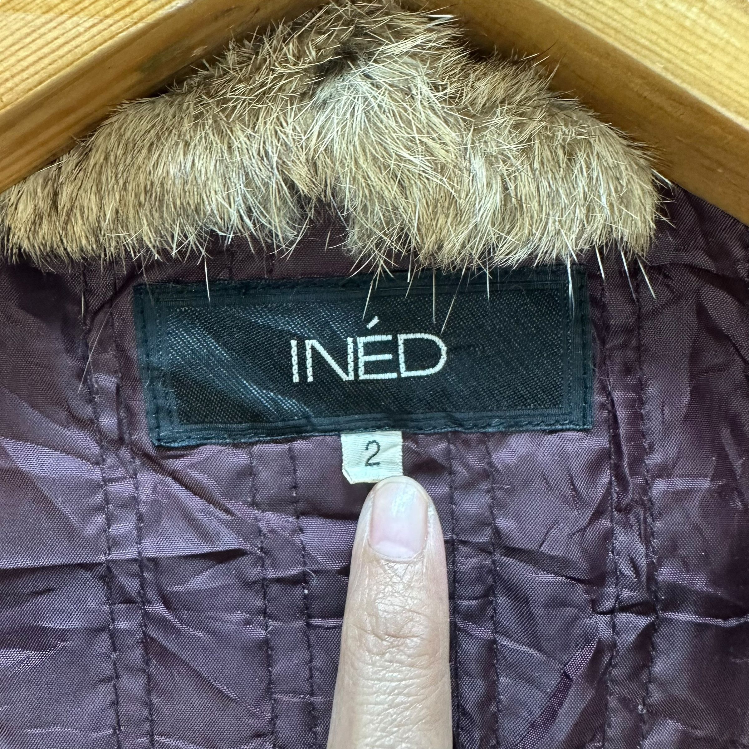 Japanese Brand INED FUR JACKET #8928-040 Size S / US 4 / IT 40 - 7 Thumbnail
