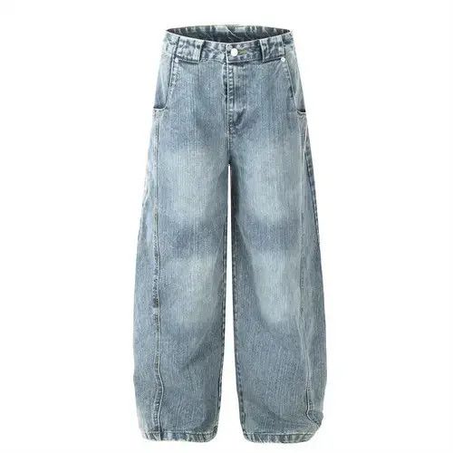 Jean American retro high street trend washed scimitar jeans Size US 32 / EU 48 - 1 Thumbnail