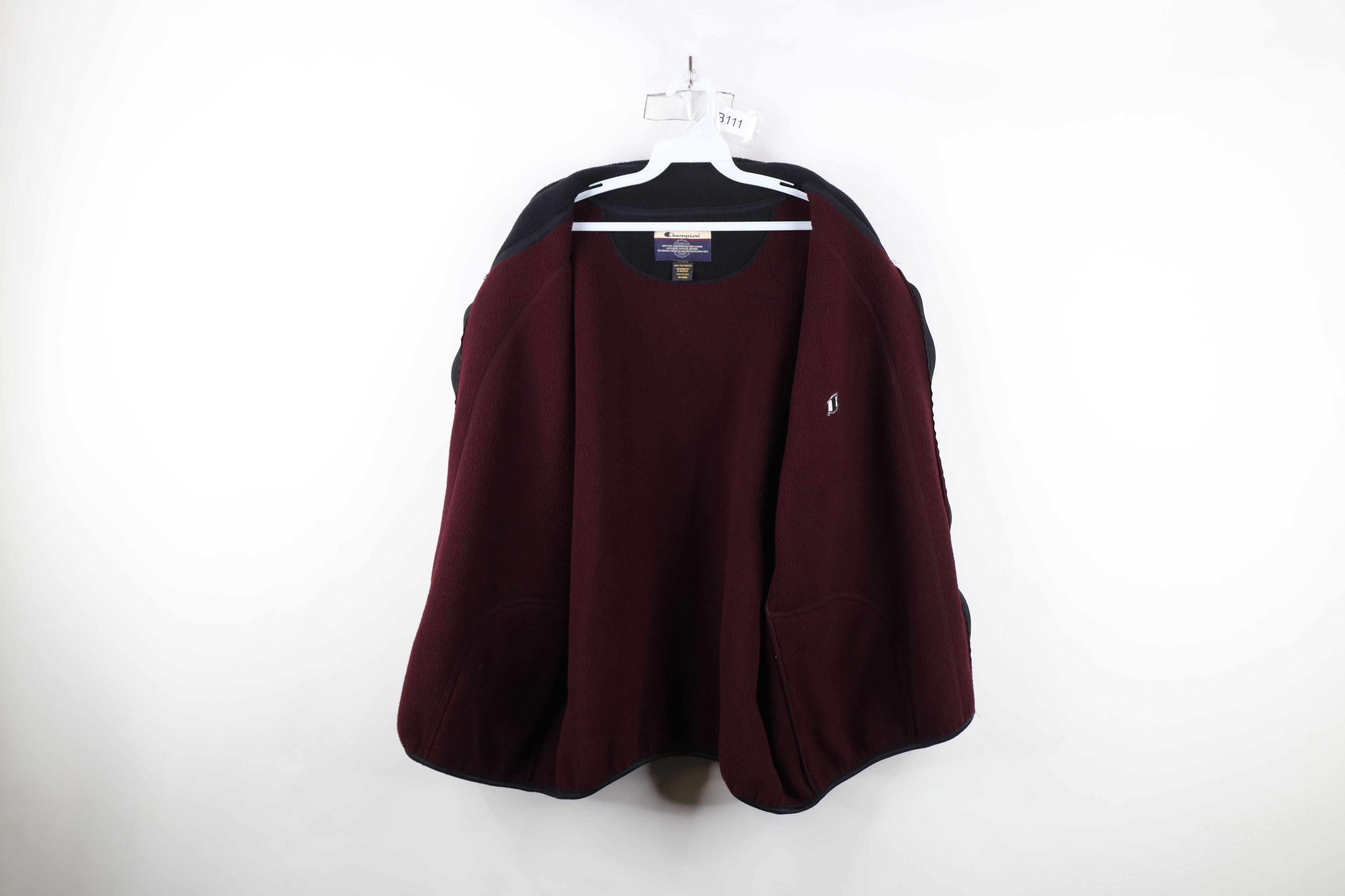 Champion × Vintage Vintage 90s Champion Logo Full Zip Fleece Vest Jacket Purple Size US XL / EU 56 / 4 - 7 Thumbnail