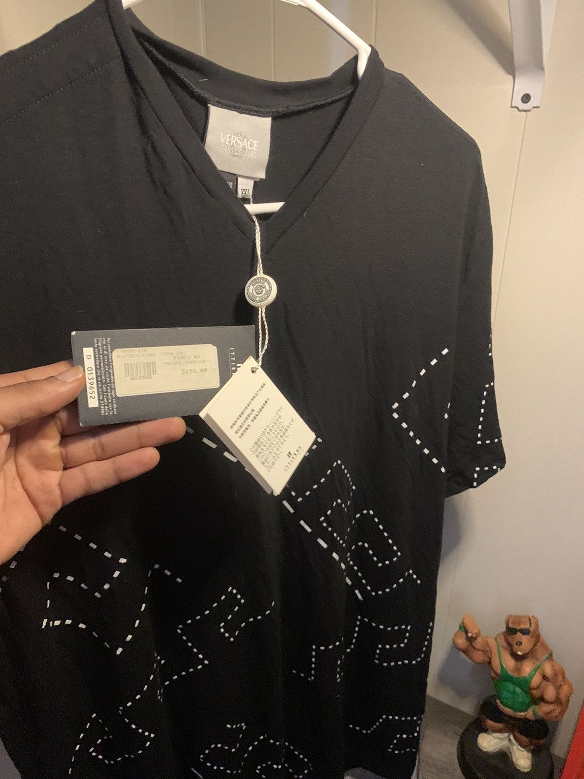 Versace Jean Couture / Black T-Shirt / NWT Vintage 90s