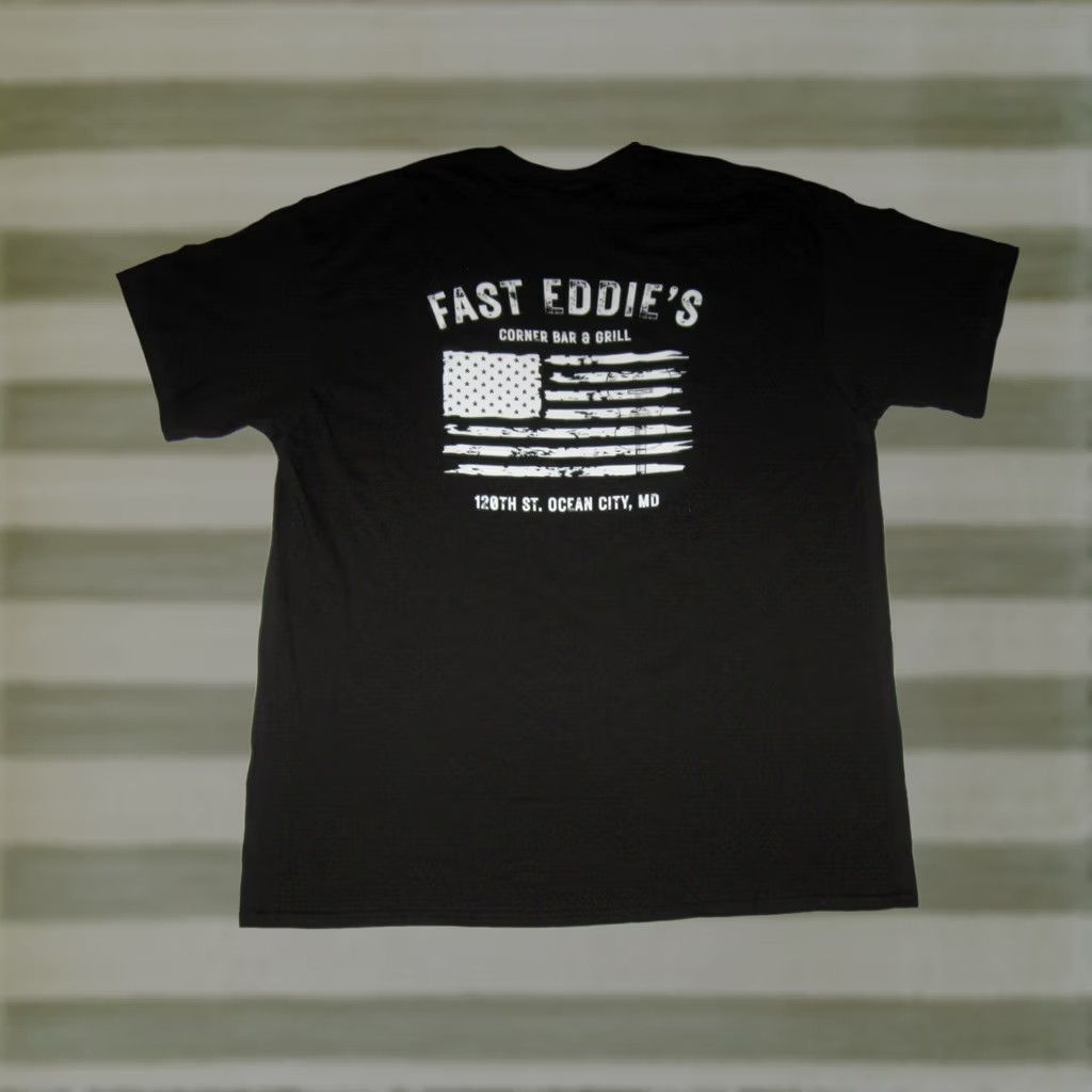 Delta Delta OCMD Beach T Shirt Men XL Black 120th Ocean City Maryland Fast Eddie's Bar & Grill Logo Shirt Celebrate Beach 120th Mens XL Black Ocean City MD Size US XL / EU 56 / 4 - 1 Thumbnail