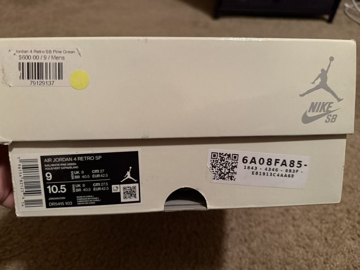 Jordan Brand Jordan 4 x Sb Pine Green Size US 9 / EU 42 - 10 Thumbnail