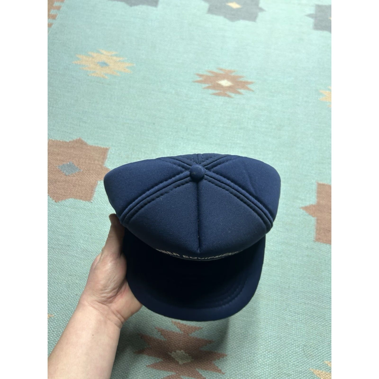 Equipment VINTAGE SnapBack Hat Cap Horner Equipment Co Saginaw Michigan blue HEC Adjustable Foam Men Cap/Hat Size ONE SIZE - 3 Thumbnail