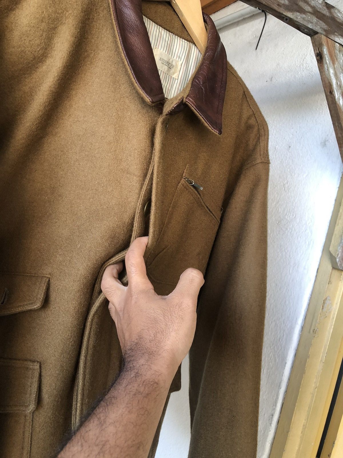 Vintage Rare🔥Vtg Nissley's Boston Club Mackinaw Cruiser Wool Jacket Size US XL / EU 56 / 4 - 14 Thumbnail
