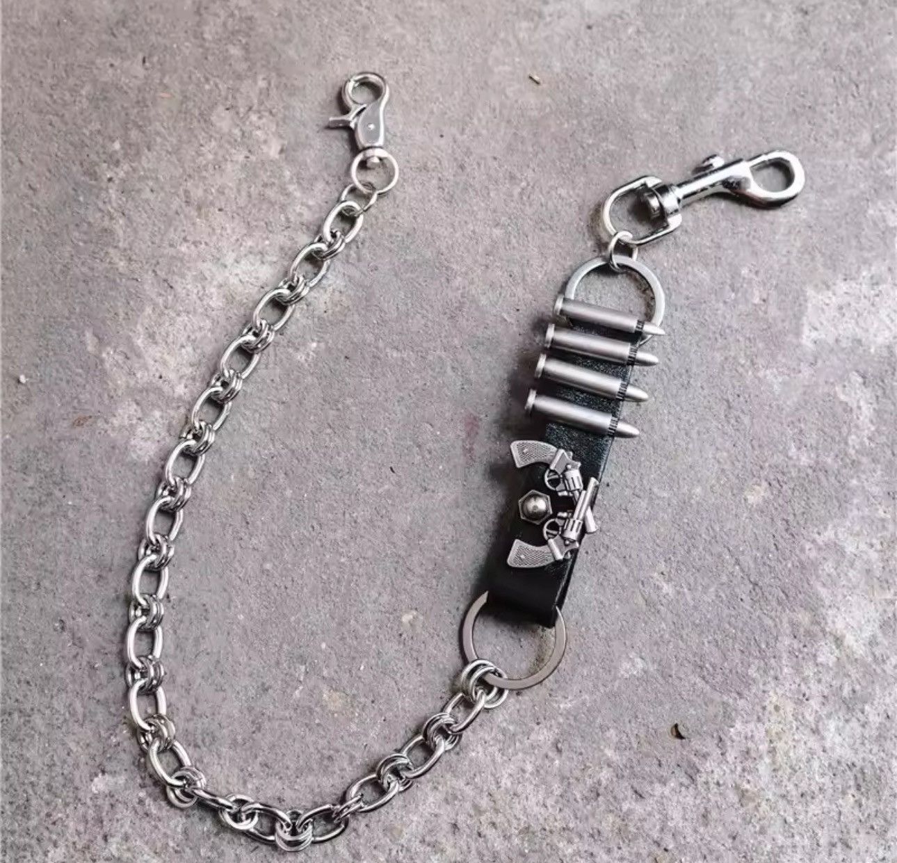 Jewelry Gothic Punk Bullet Belt Pants Chain Size ONE SIZE - 3 Thumbnail