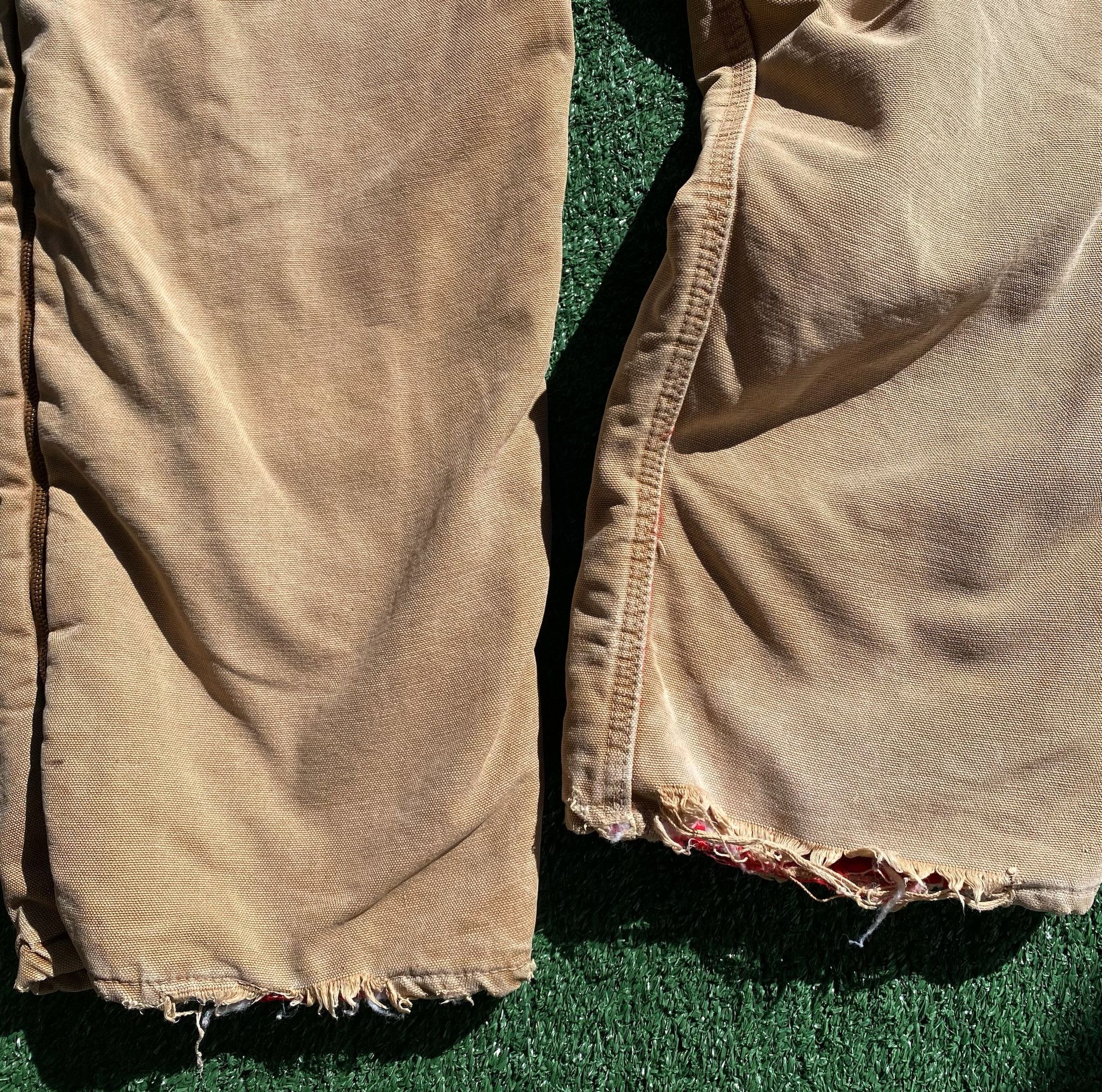 Carhartt 80’s Carhartt Duck Canvas Lined Distressed Coveralls Large Size US 42 / EU 58 - 7 Thumbnail