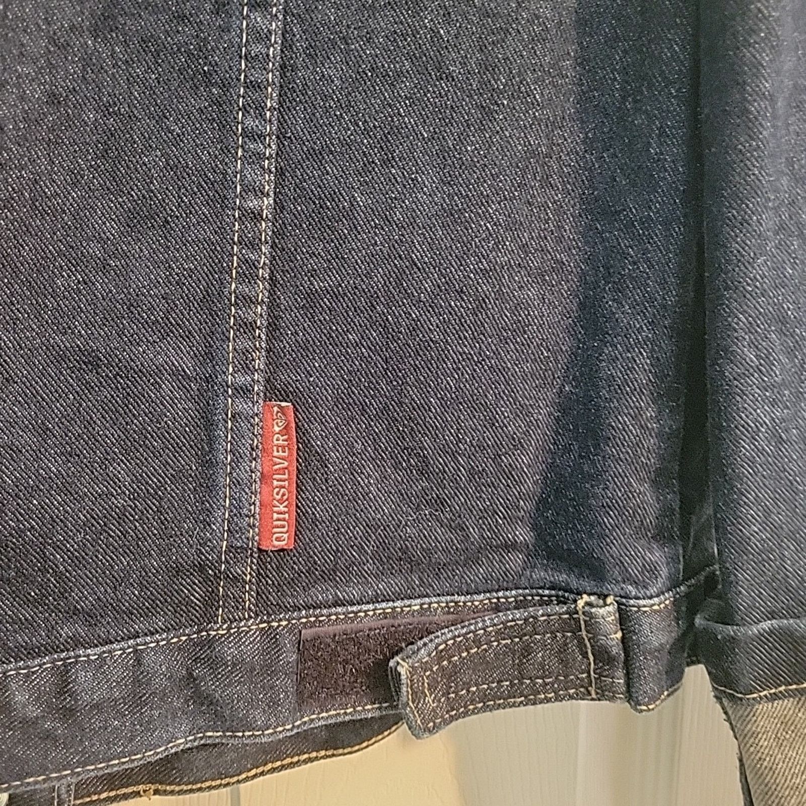 Quiksilver Roxy NWT Quiksilver Blue Denim Unlined Jacket Large Size L / US 10 / IT 46 - 9 Thumbnail
