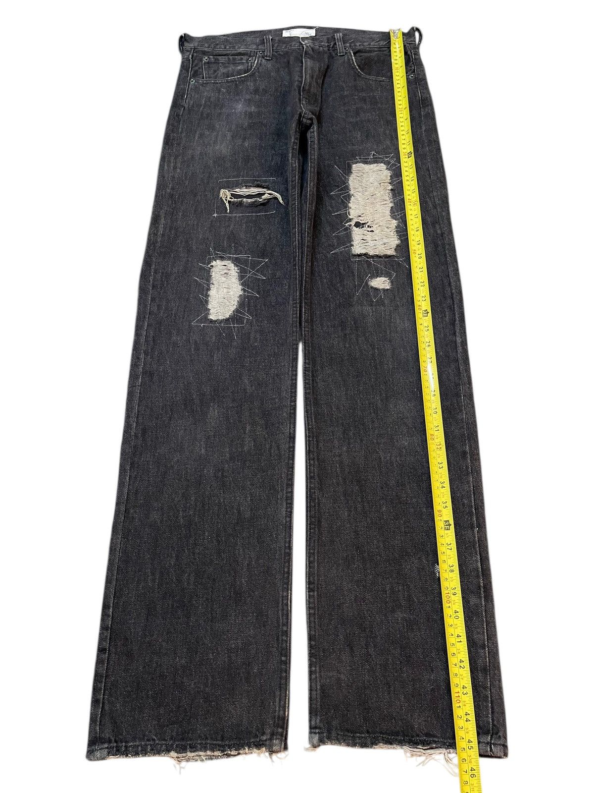 Helmut Lang Vintage Japanese Brand Distressed Style Loose Jeans Size US 33 - 12 Thumbnail