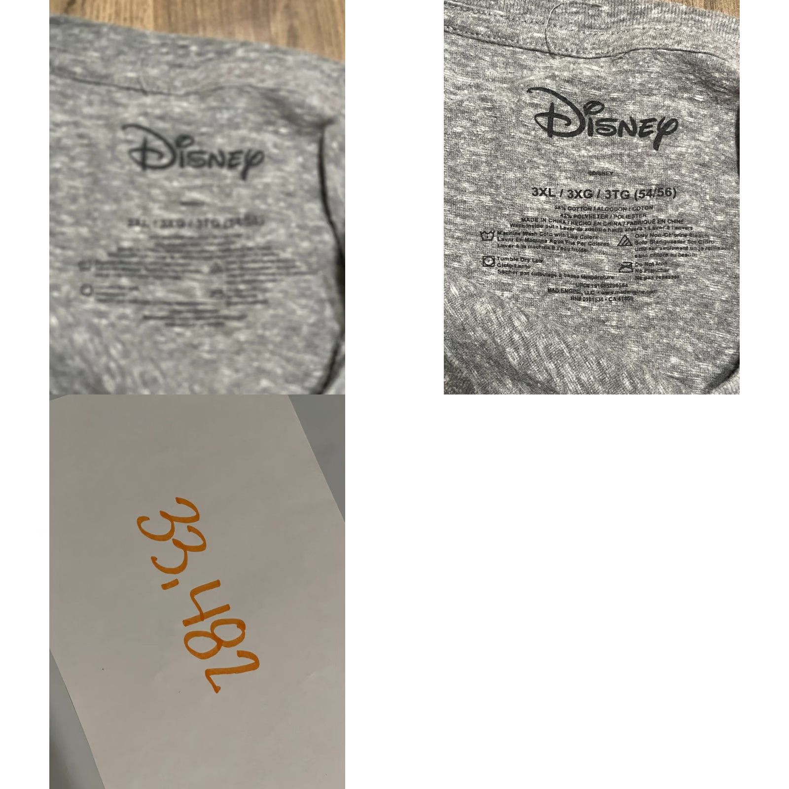 Disney Disney Shirt Men's 3XL Gray Mickey Mouse Short Sleeve Crew Neck T-Shirt Size US XXL / EU 58 / 5 - 8 Thumbnail