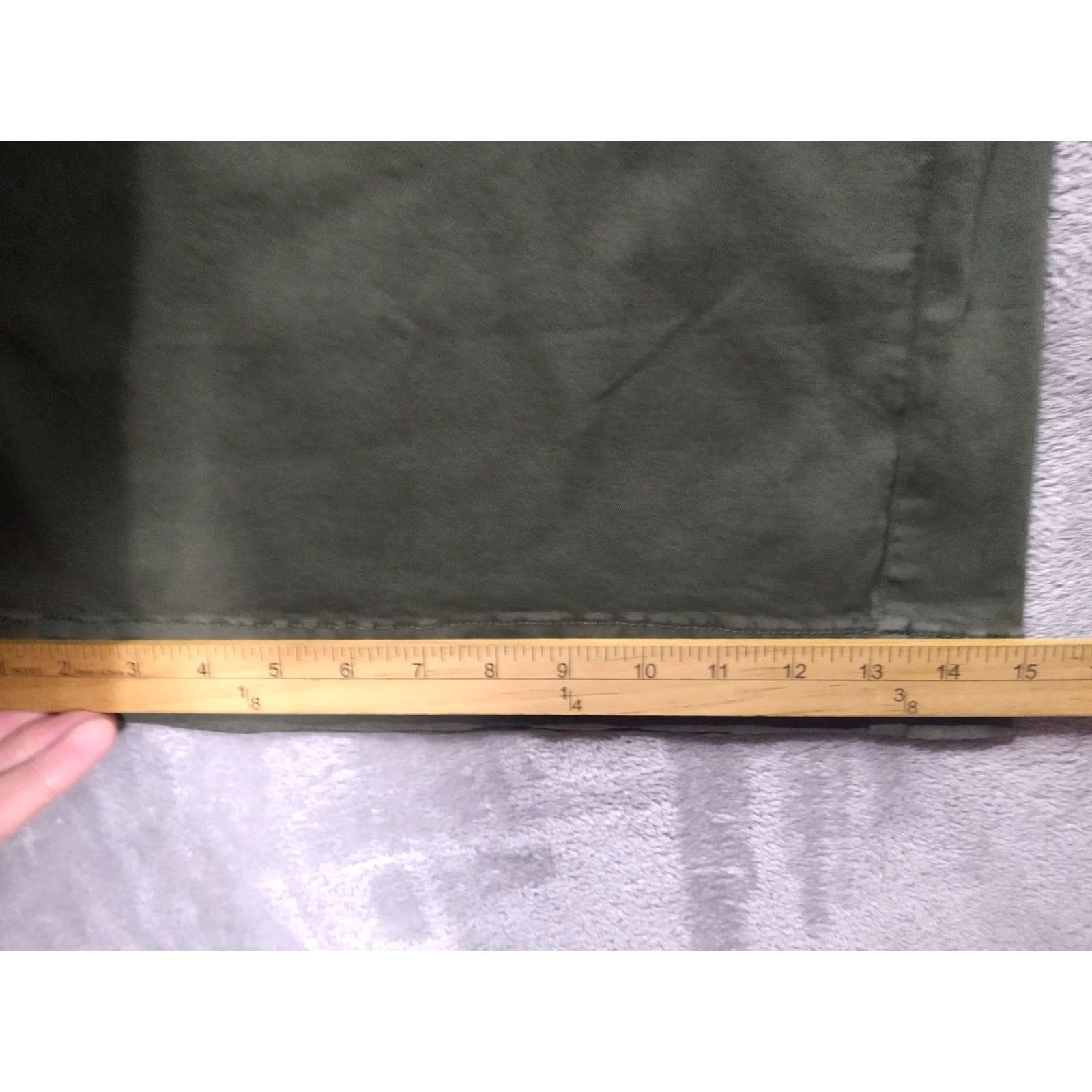 Torrid Torrid Pants Womens 24 Plus Green Chino Wide-Leg High Rise Stretch Deep Depths 29.5in Inseam Casual Womens Pants Size 42" / US 20 - 6 Thumbnail