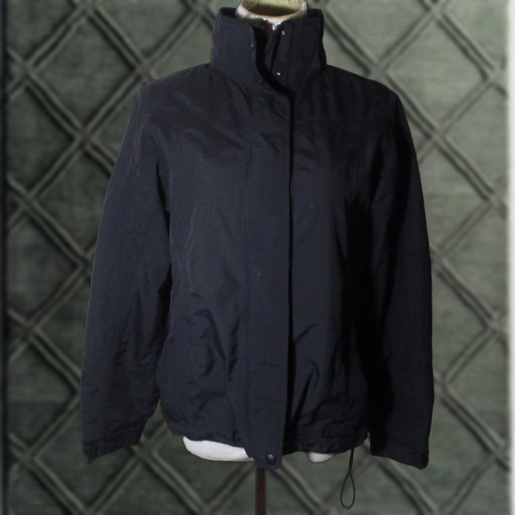 Vintage L.L. BEAN Black Nylon Jacket Full Zip Double Women's Size S Reg Size S / US 4 / IT 40 - 1 Thumbnail