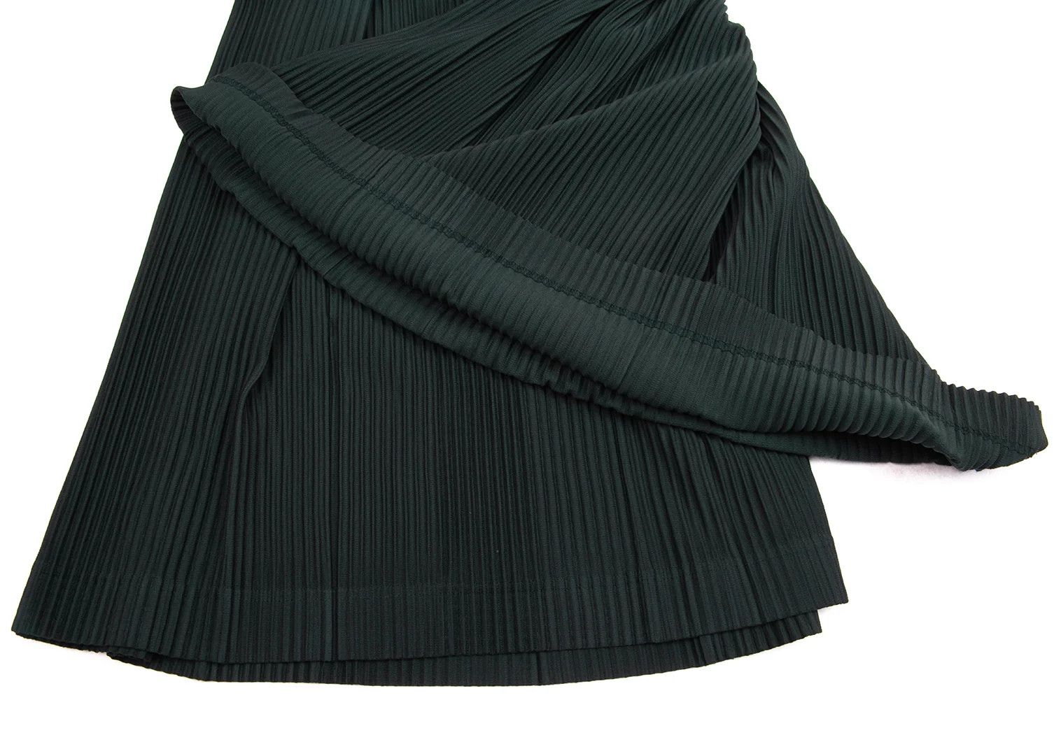 Issey Miyake Pleated Hakama Pants in Dark Green Size US 32 / EU 48 - 9 Thumbnail
