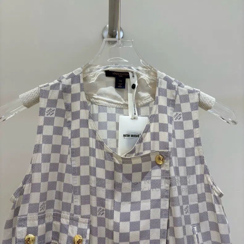 Louis Vuitton Louis Vuitton White checkered dress Size XXS / US 00 / IT 34 - 3 Thumbnail