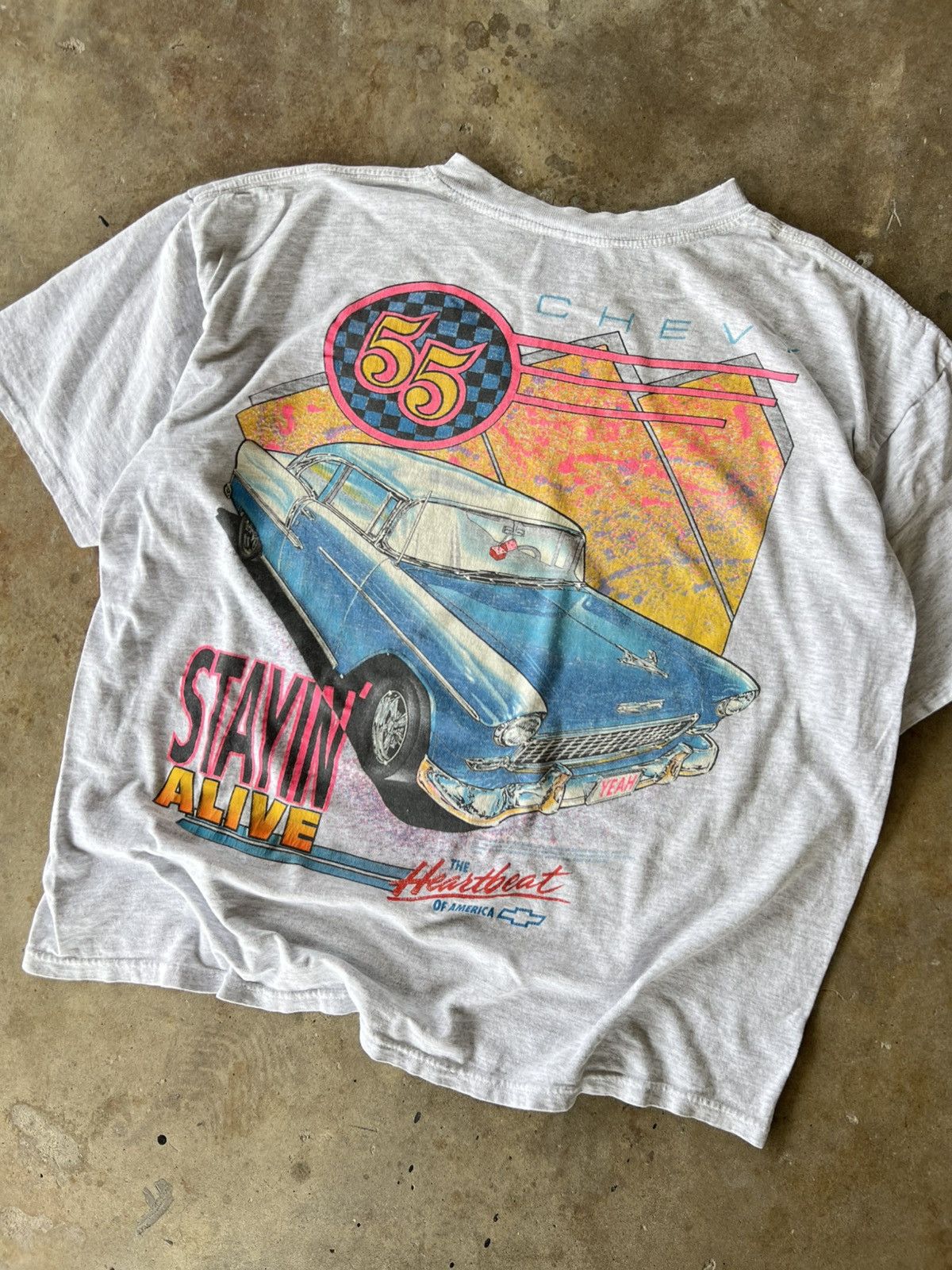 Starter Vintage 90’s Old Style Chevy Car Racing T Shirt Size US XL / EU 56 / 4 - 2 Thumbnail