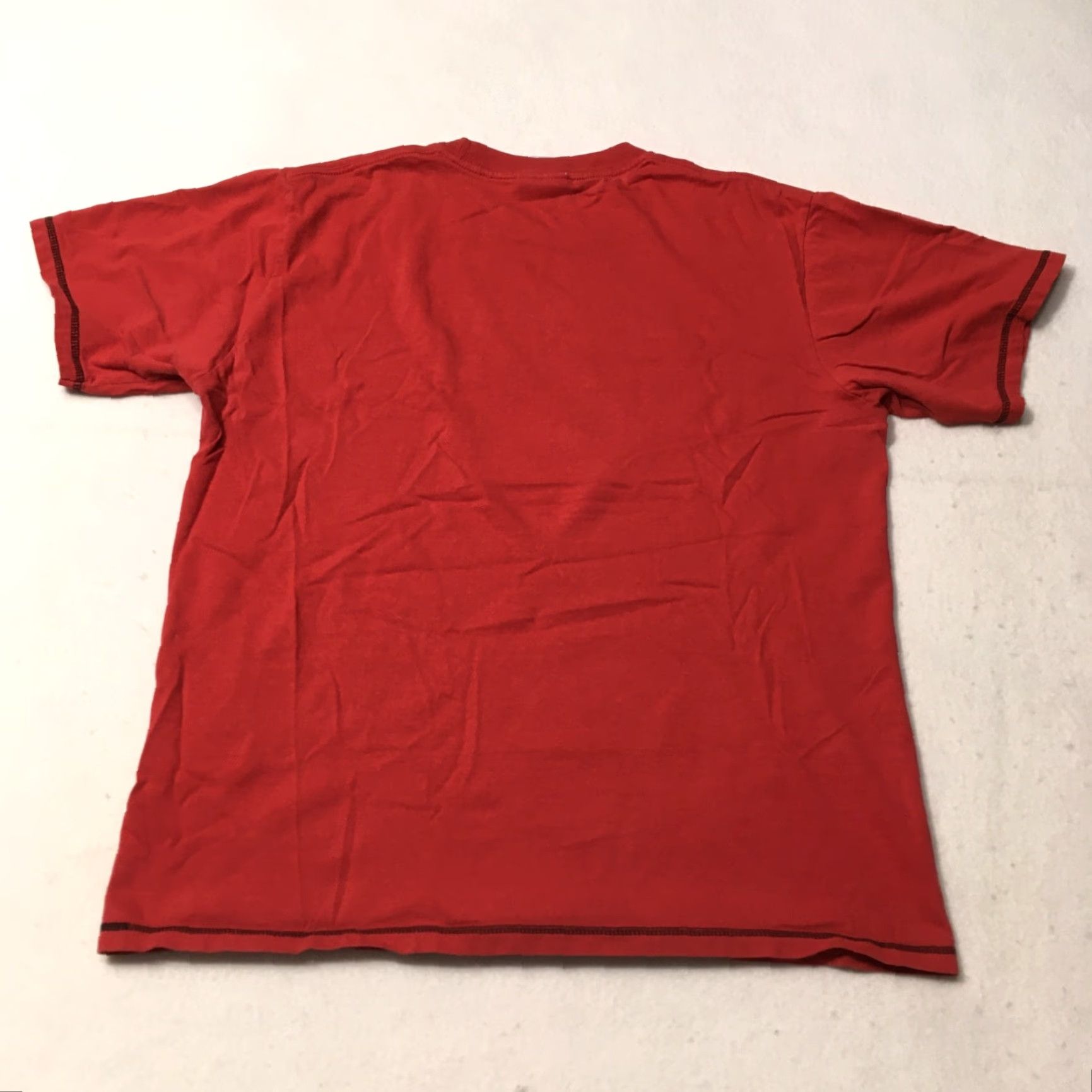 Nike Nike Tee Red T-shirt Men's L Athletic center swoosh Shirt Nike Dri-FIT Logo Cotton Short Sleeve Crew Neck Sports Casual Mens Red Shirt Size US L / EU 52-54 / 3 - 7 Thumbnail