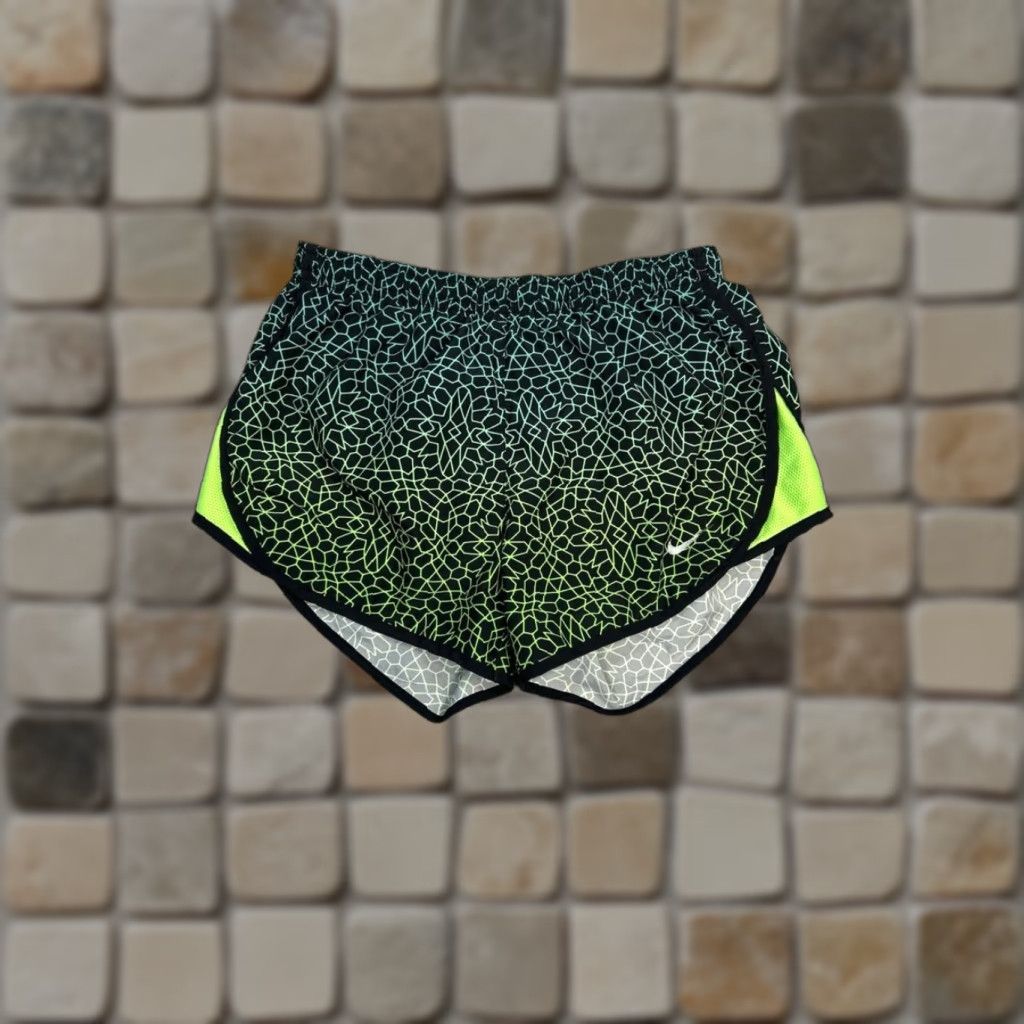 Nike Nike Dri-FIT Tempo Running Shorts Womens XS Multicolor Geometric Print Quick Dry Elastic Waist Brief Liner Athletic Activewear Shorts Size 26" / US 2 / IT 38 - 1 Thumbnail