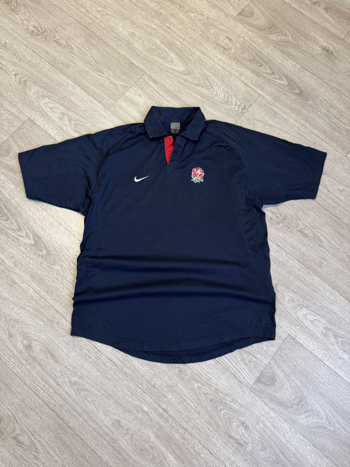 Nike 🔷Vintage Nike England 2004 Rugby Polo Shirt🔷 Size US XL / EU 56 / 4 - 1 Thumbnail
