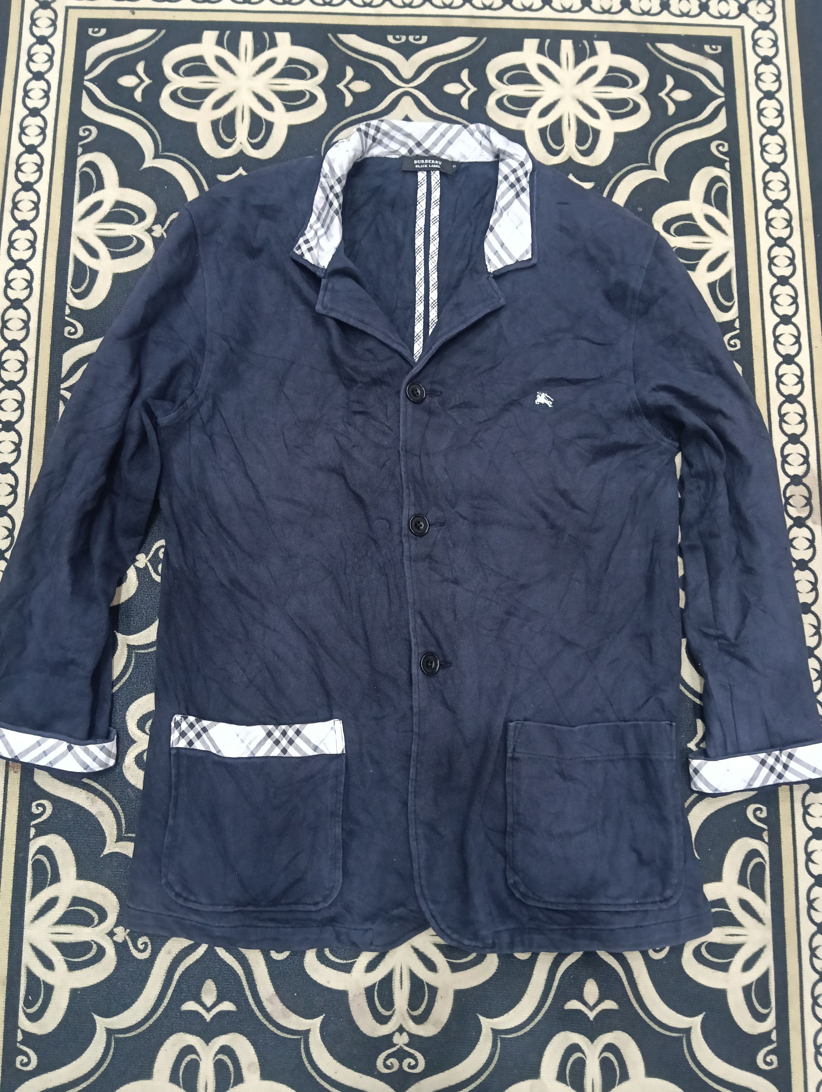 Black Label × Burberry Burberry Like Cardigan Size US L / EU 52-54 / 3 - 2 Thumbnail
